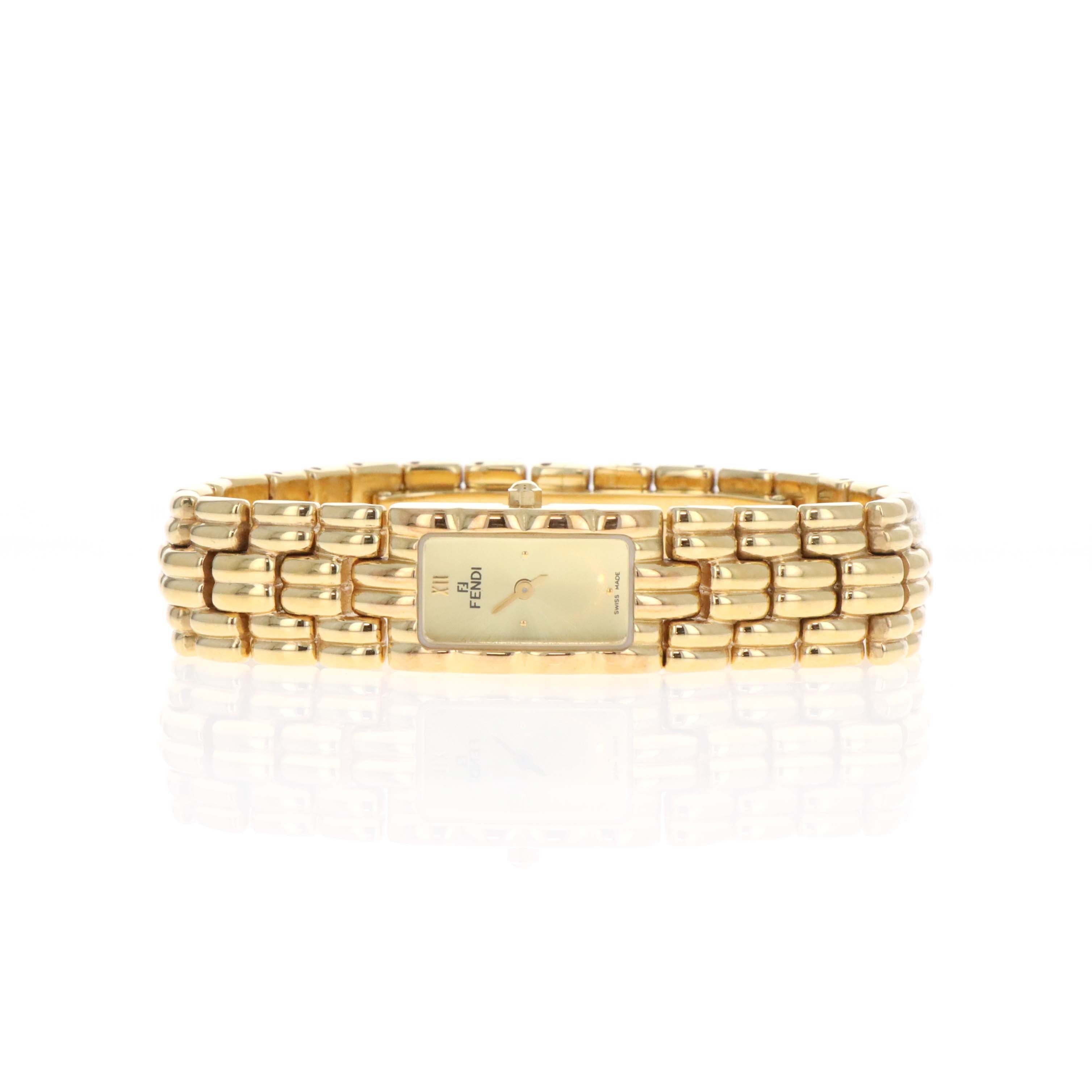 Fendi 670 L Orologi Gold Plated Bracelet -  Replica Handbags 