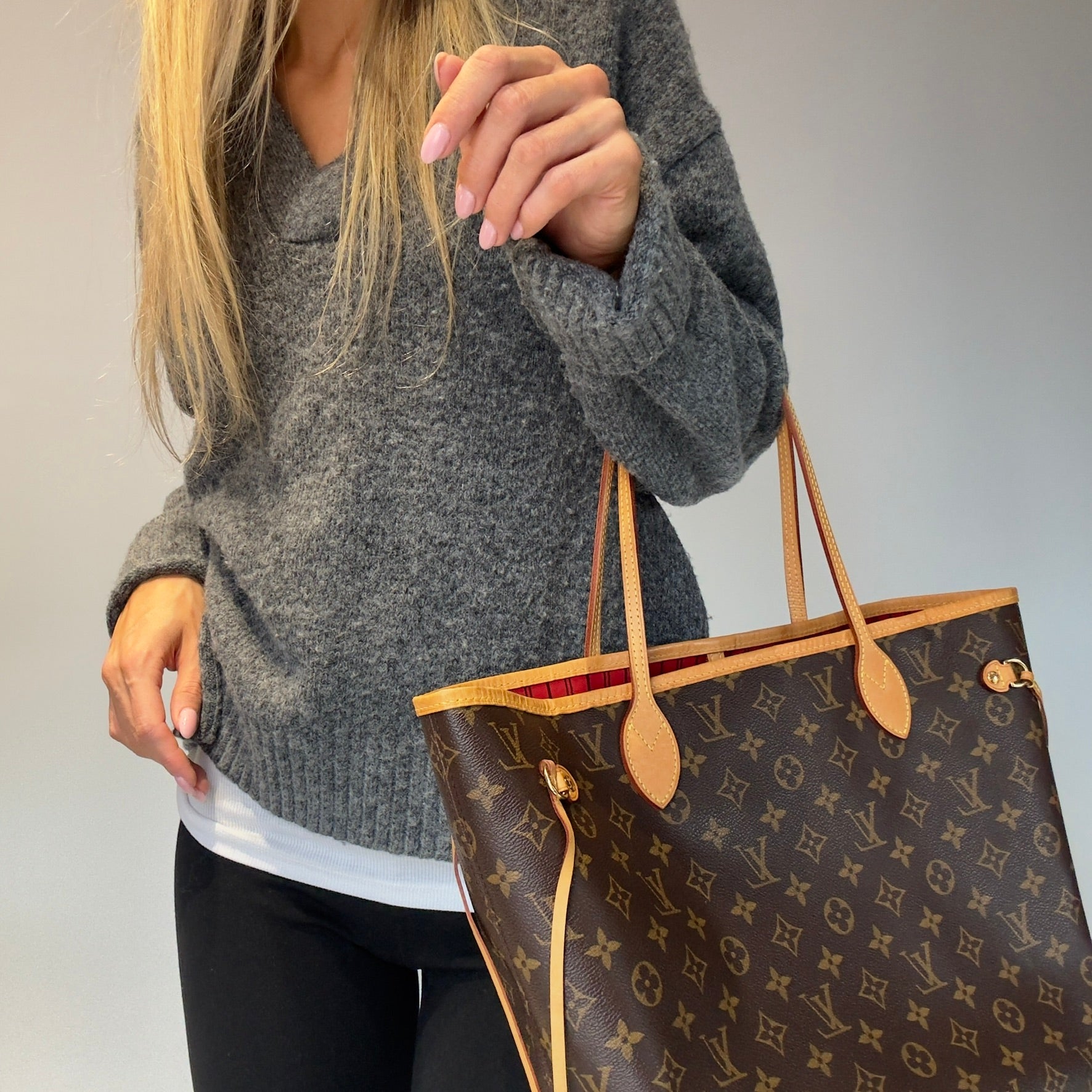 Louis Vuitton Monogram Neverfull MM -  Replica Handbags 