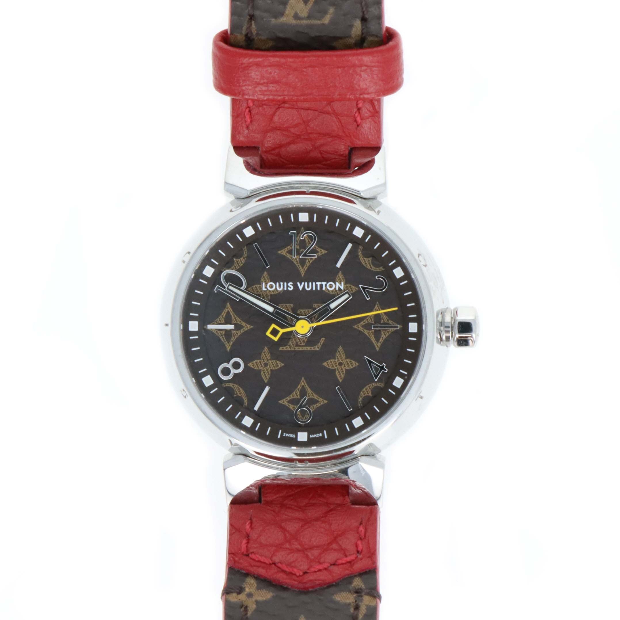 Louis Vuitton Tambour Monogram Quartz Model QA070 - Replica Handbags