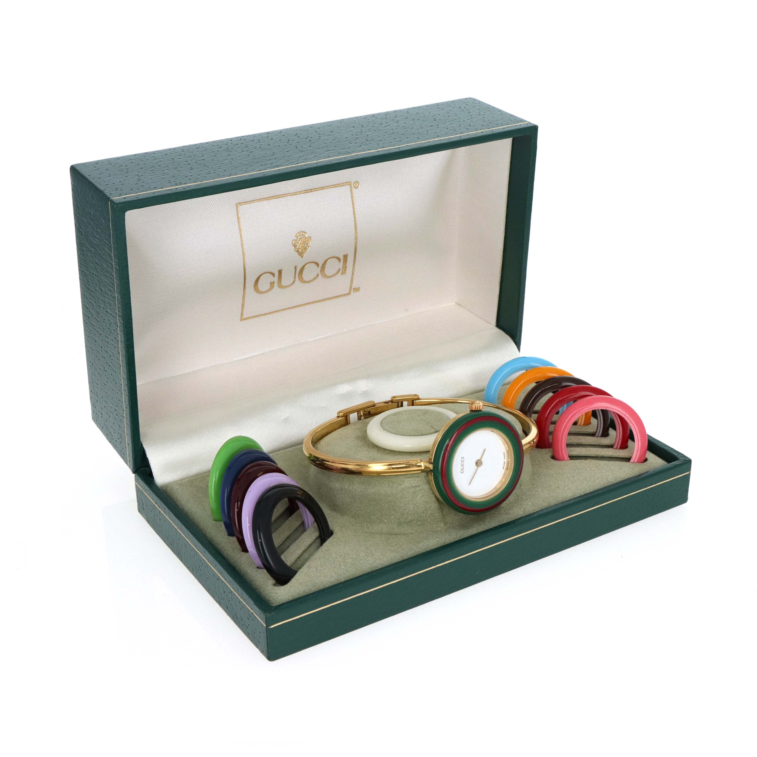 Vintage Gucci Interchangeable Bezel Watch - Replica Handbags
