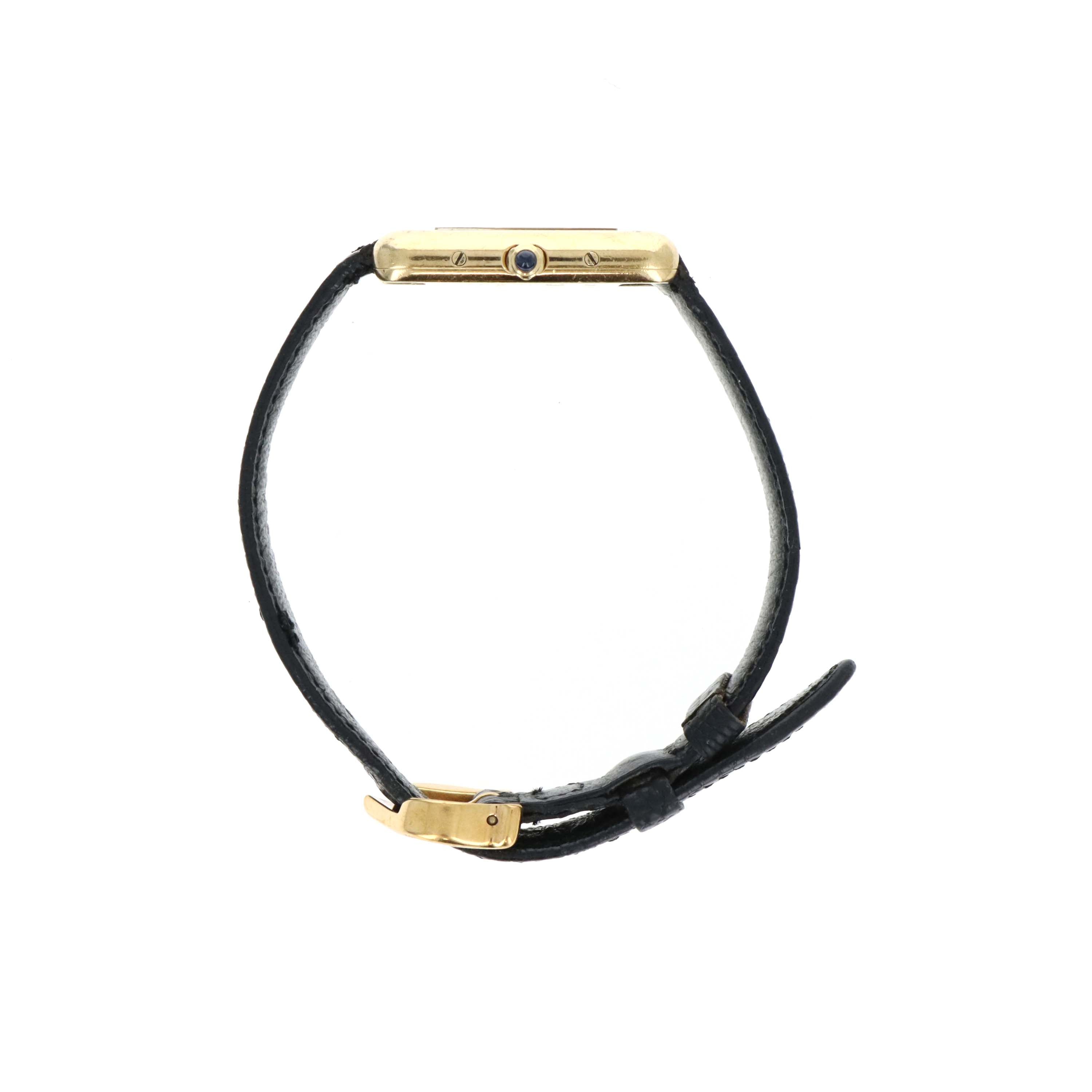 Vintage Cartier Tank “Must De Cartier” 21MM Sterling Silver & Vermeil Quartz Movement Watch -  Replica Handbags 