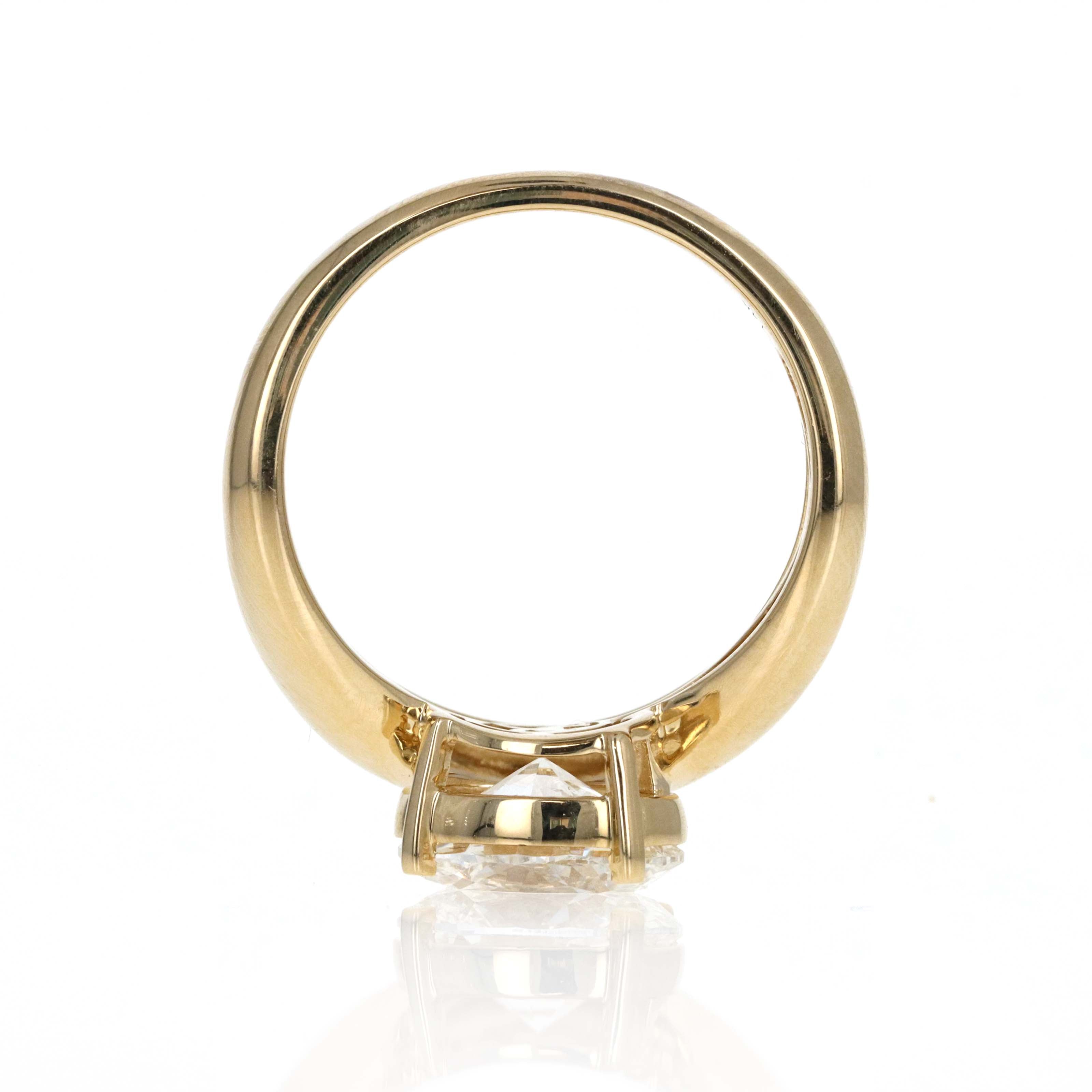 Lab Grown Oval Diamond East West Curve Ring -  Replica Handbags 