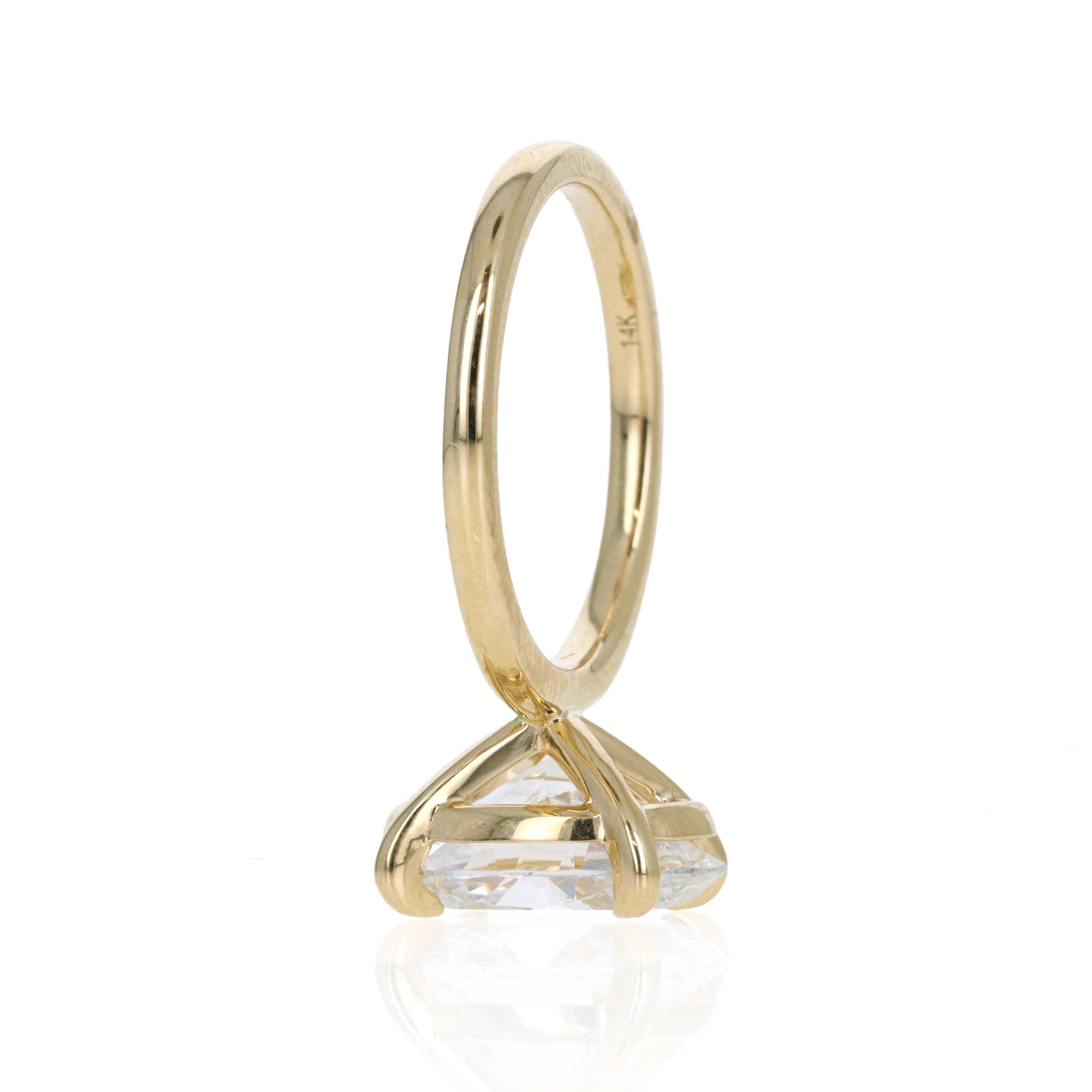 Lab Grown Oval Diamond Solitaire Engagement Ring -  Replica Handbags 