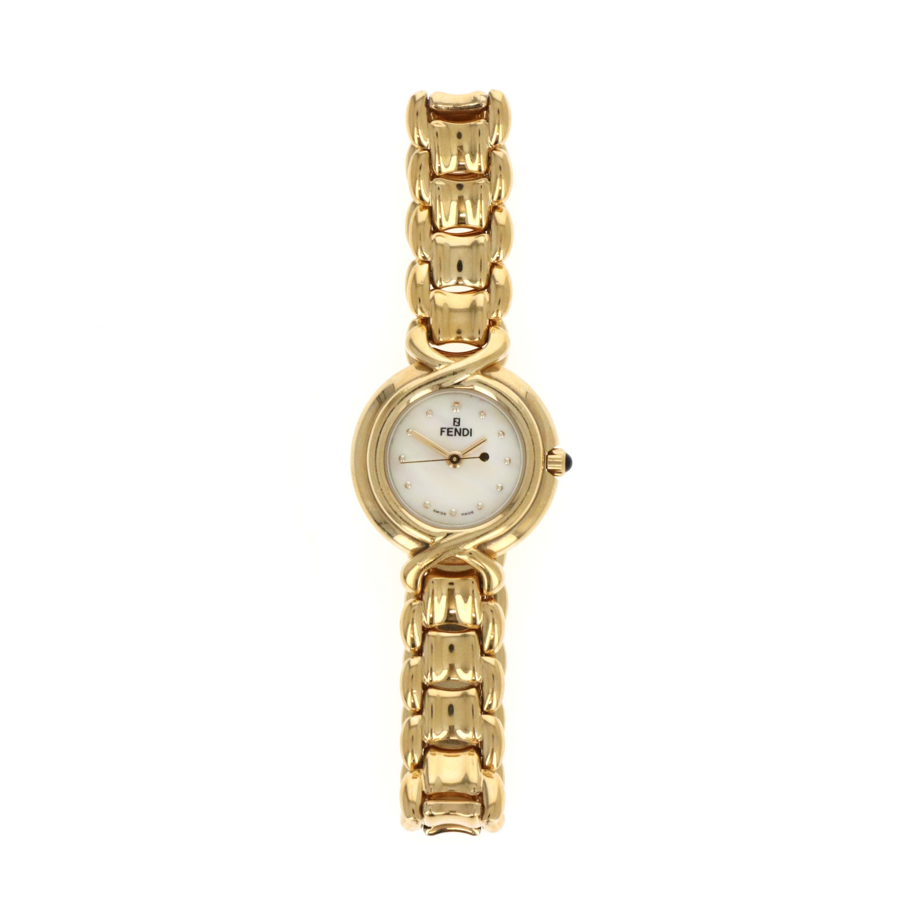Fendi 700L Mother of Pearl Dial Ladies Watch -  Replica Handbags 