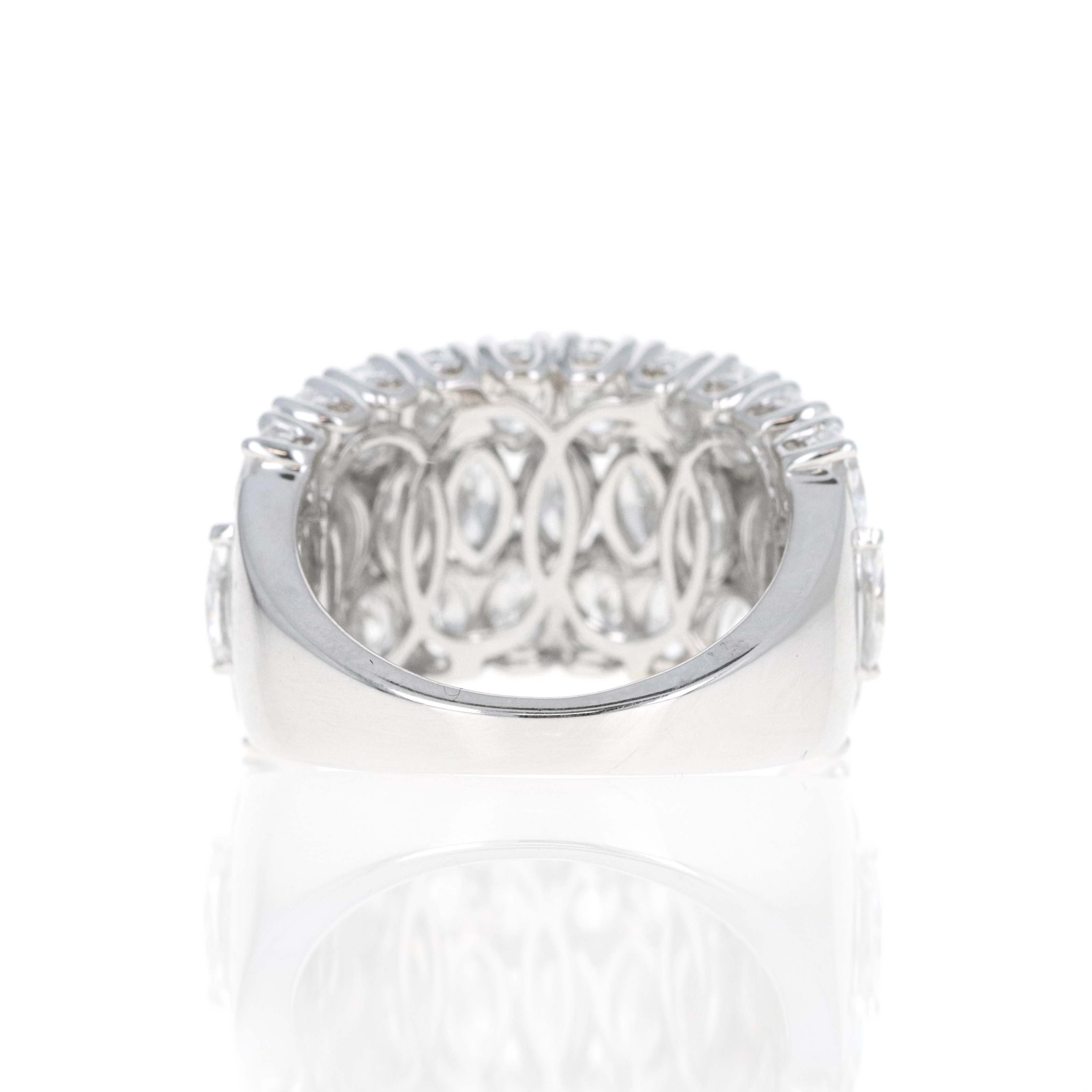 Lab Grown 4 Carat Diamond Pear Marquise Pave Band -  Replica Handbags 