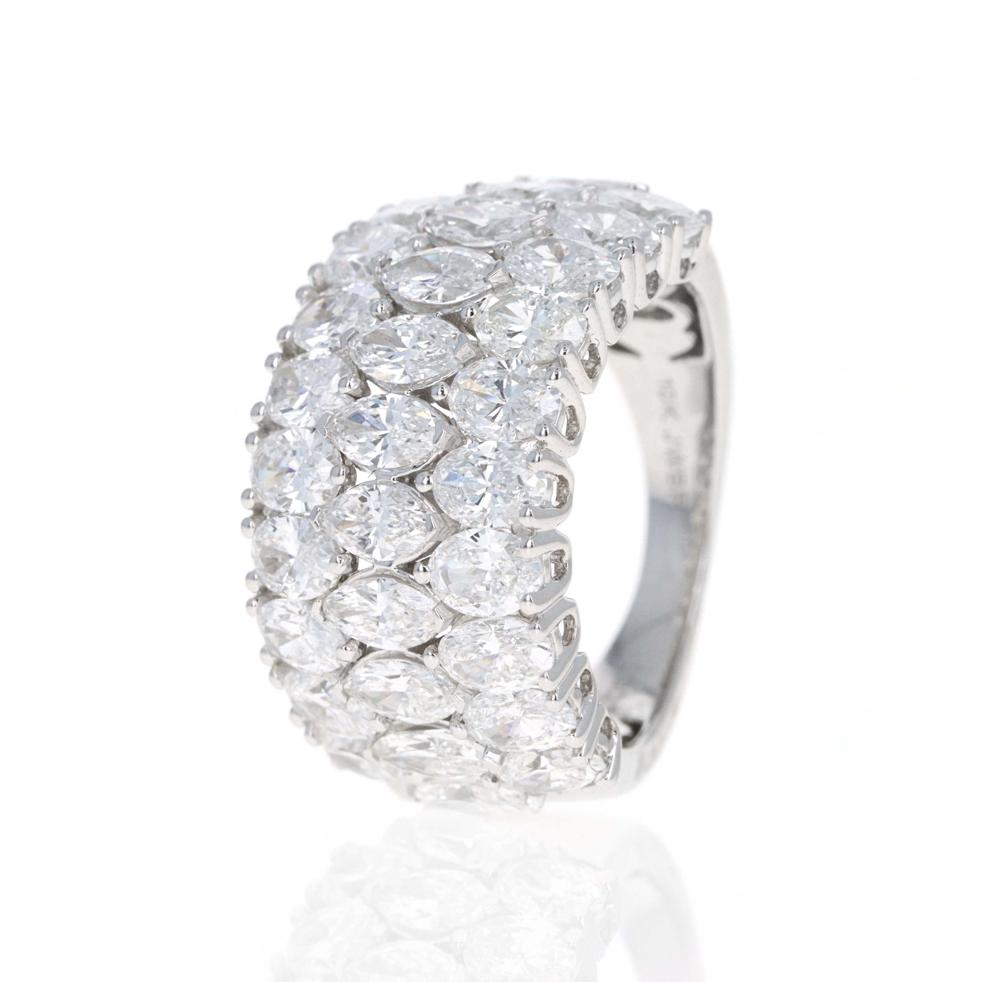 Lab Grown 4 Carat Diamond Pear Marquise Pave Band -  Replica Handbags 
