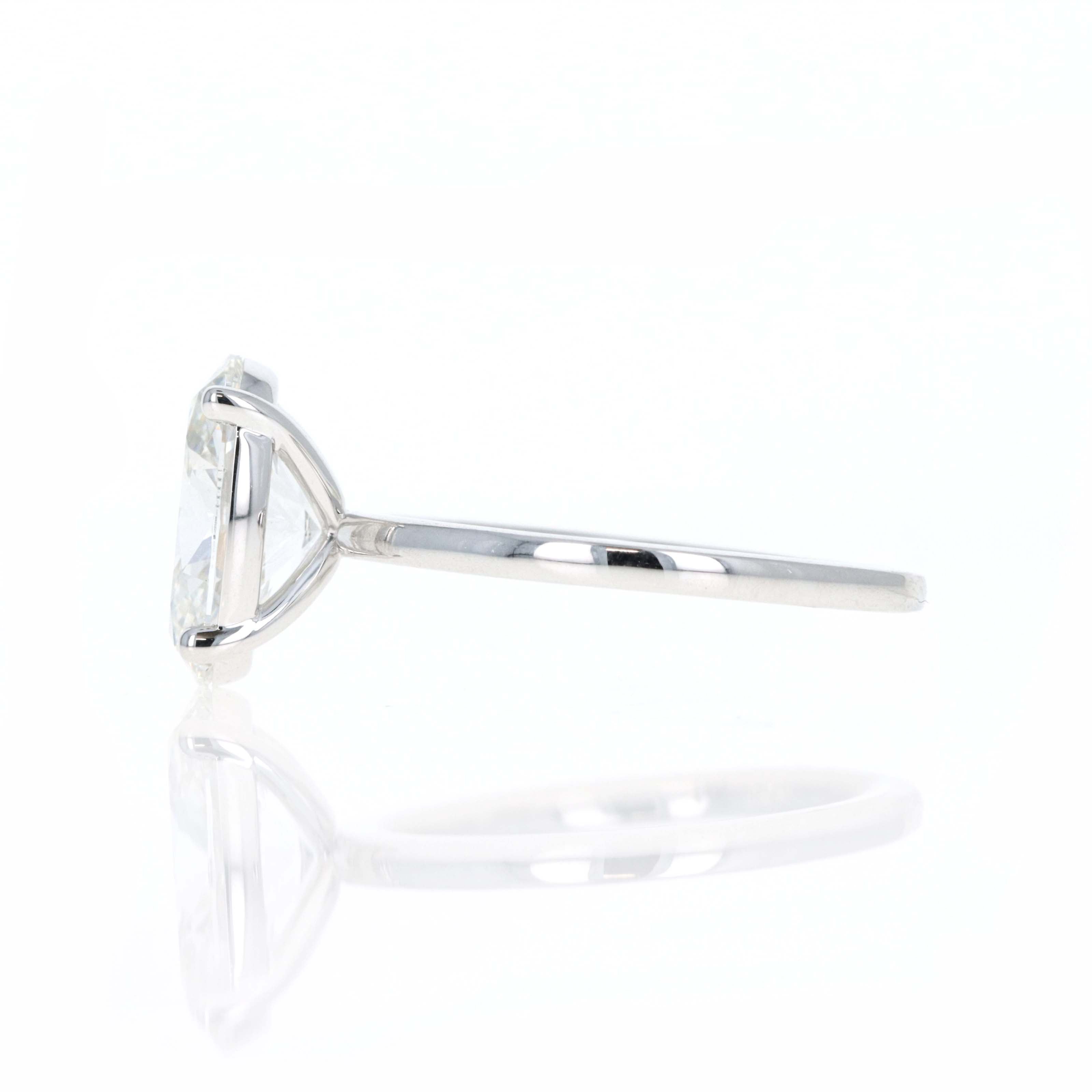 Lab Grown 3 Carat Oval Diamond Solitaire Engagement Ring -  Replica Handbags 