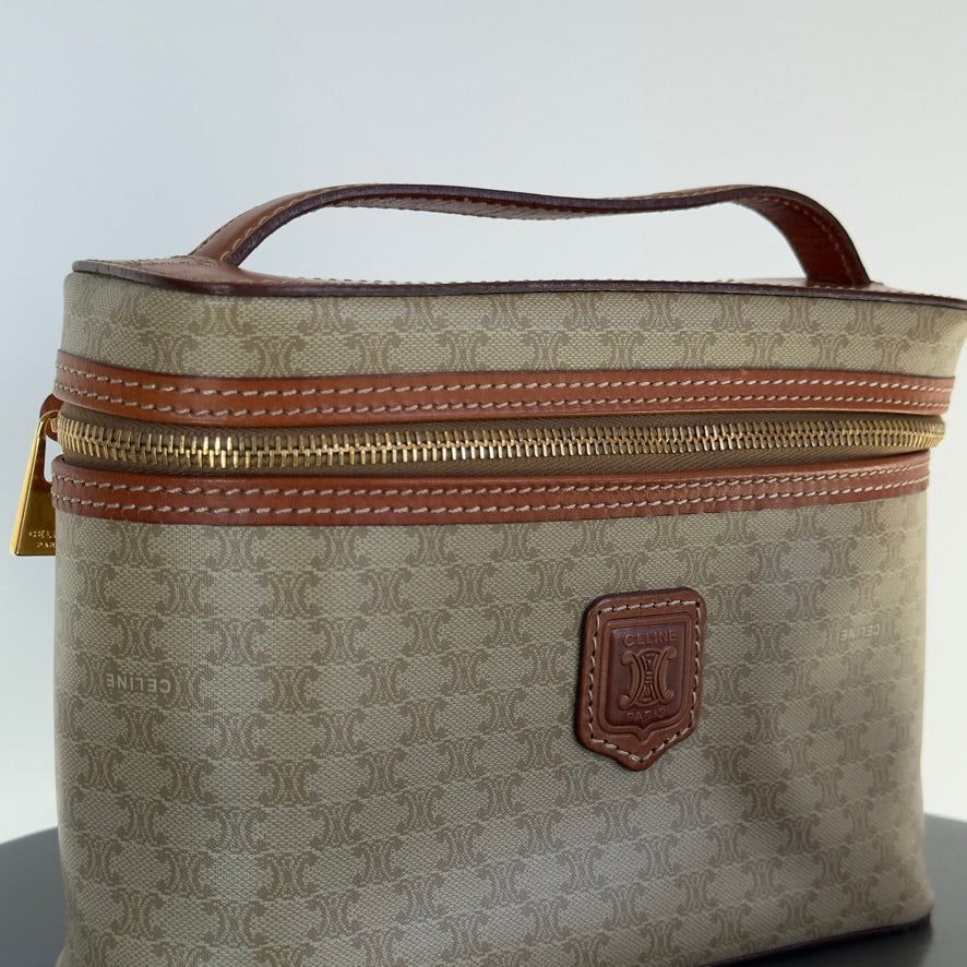 Celine Macadam Canvas Vanity Case - Replica Handbags