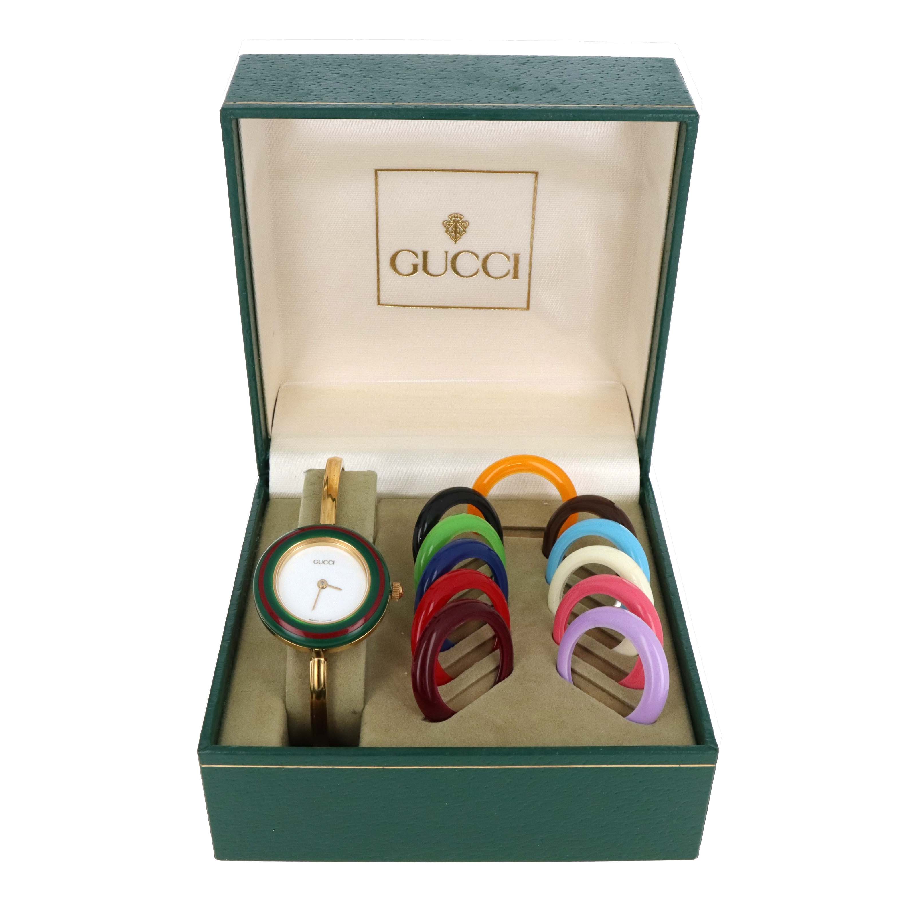 Vintage Gucci Interchangeable Bezel Watch