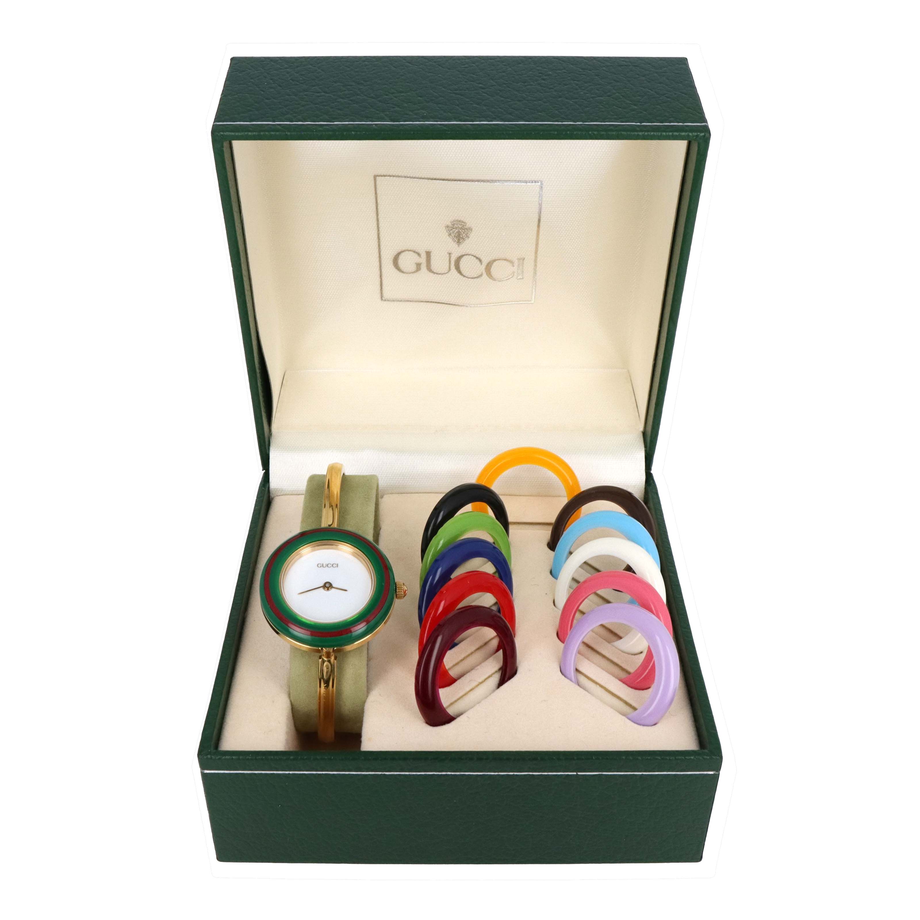Vintage Gucci Interchangeable Bezel Watch