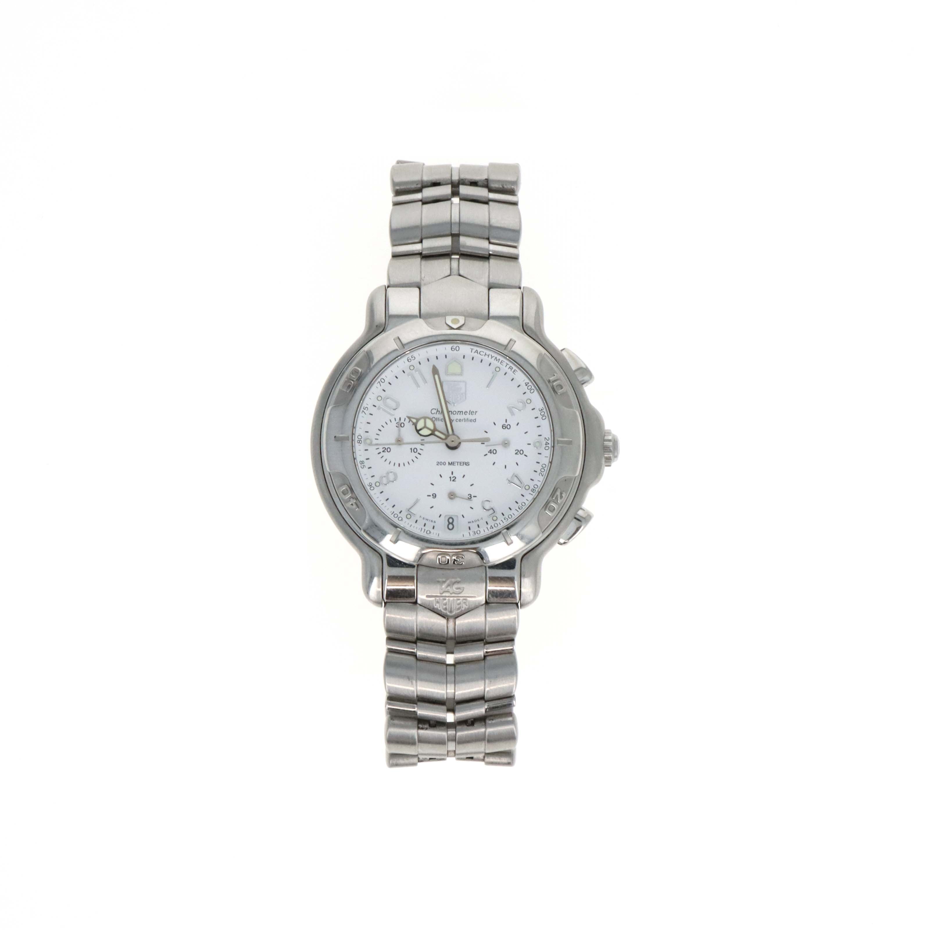 TAG Heuer 6000 Series Chronometer Date Reference CH5110 Automatic White Dial 41MM -  Replica Handbags 