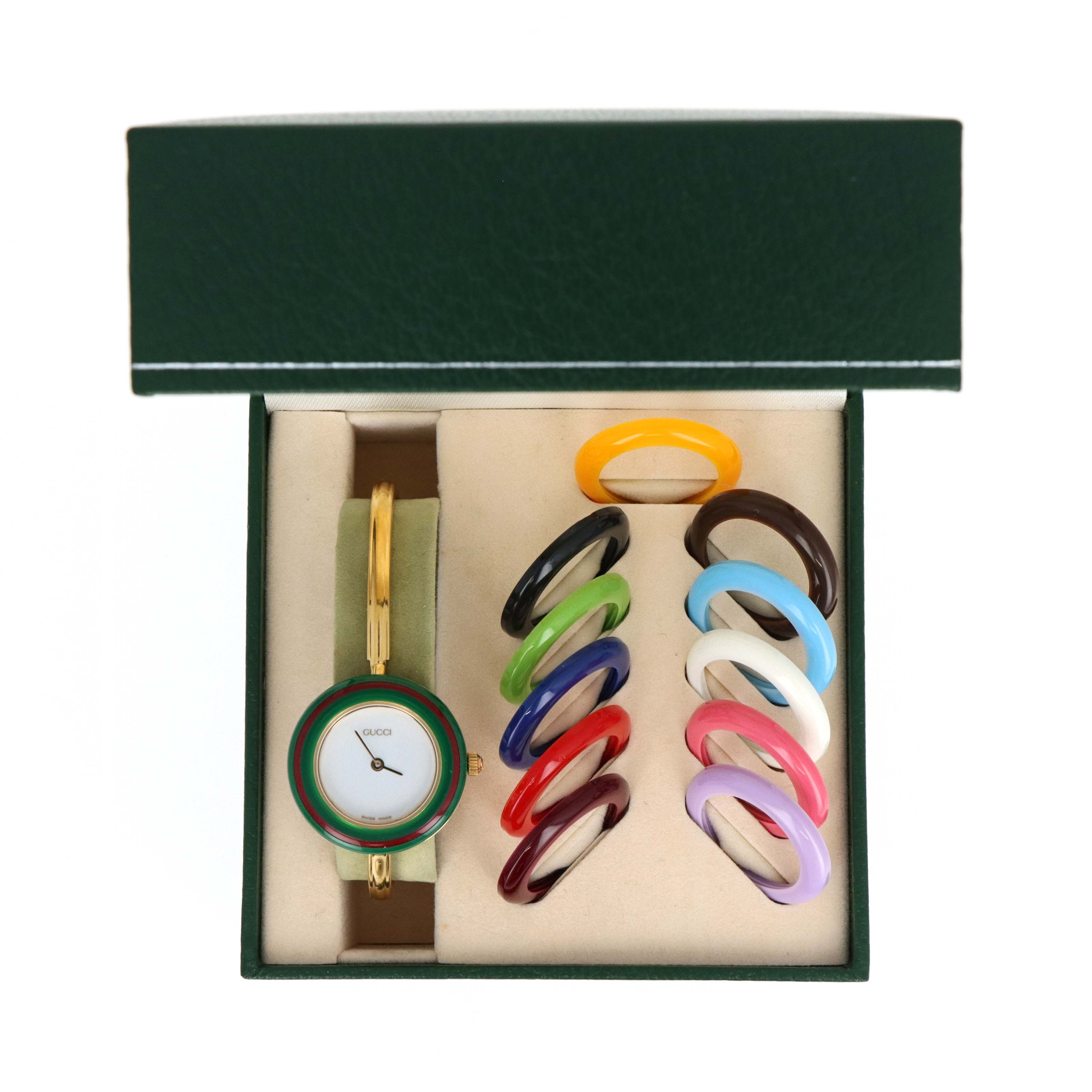 Vintage Gucci Interchangeable Bezel Watch