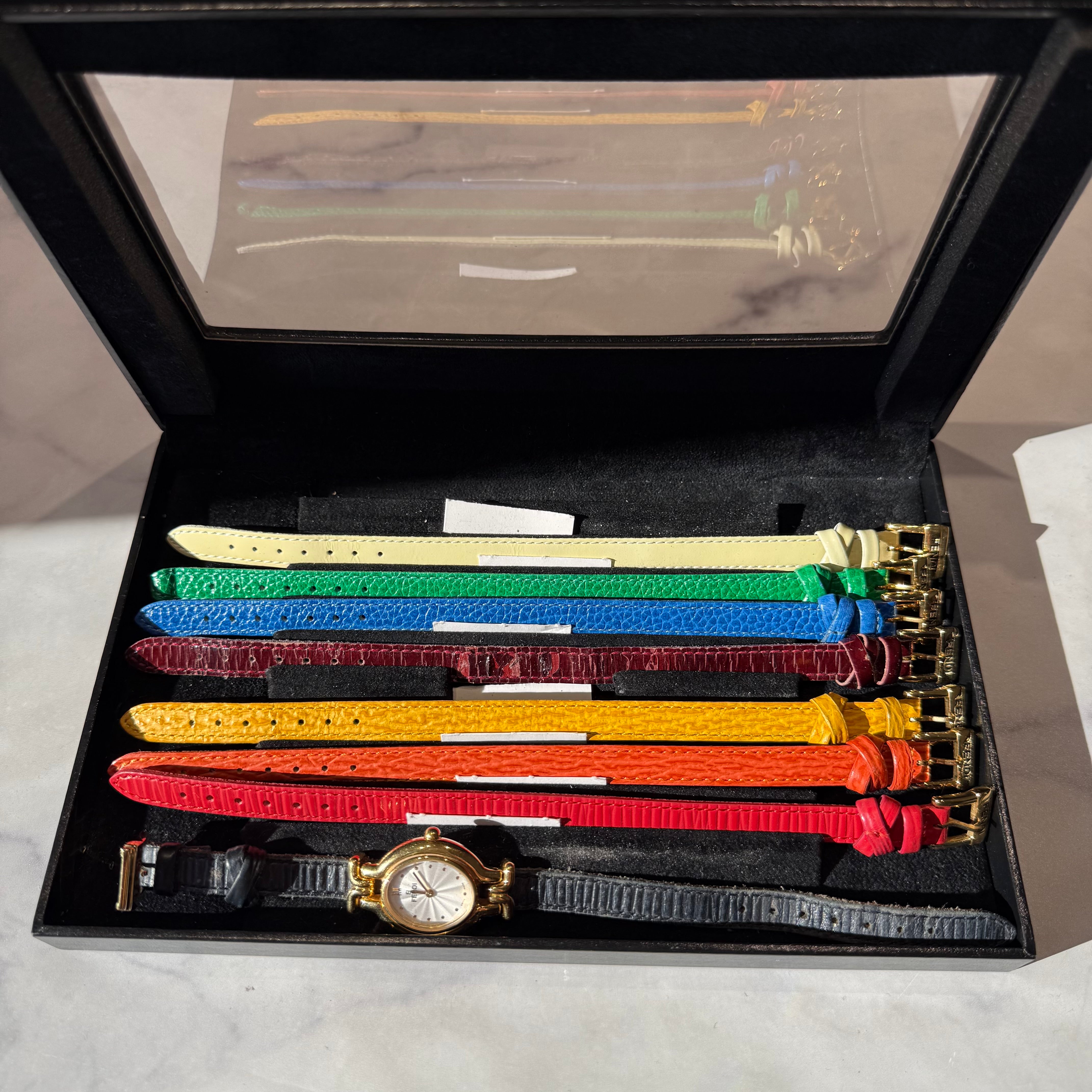 Fendi 640L Chameleon Watch With Eight Interchangeable Straps -  Replica Handbags 