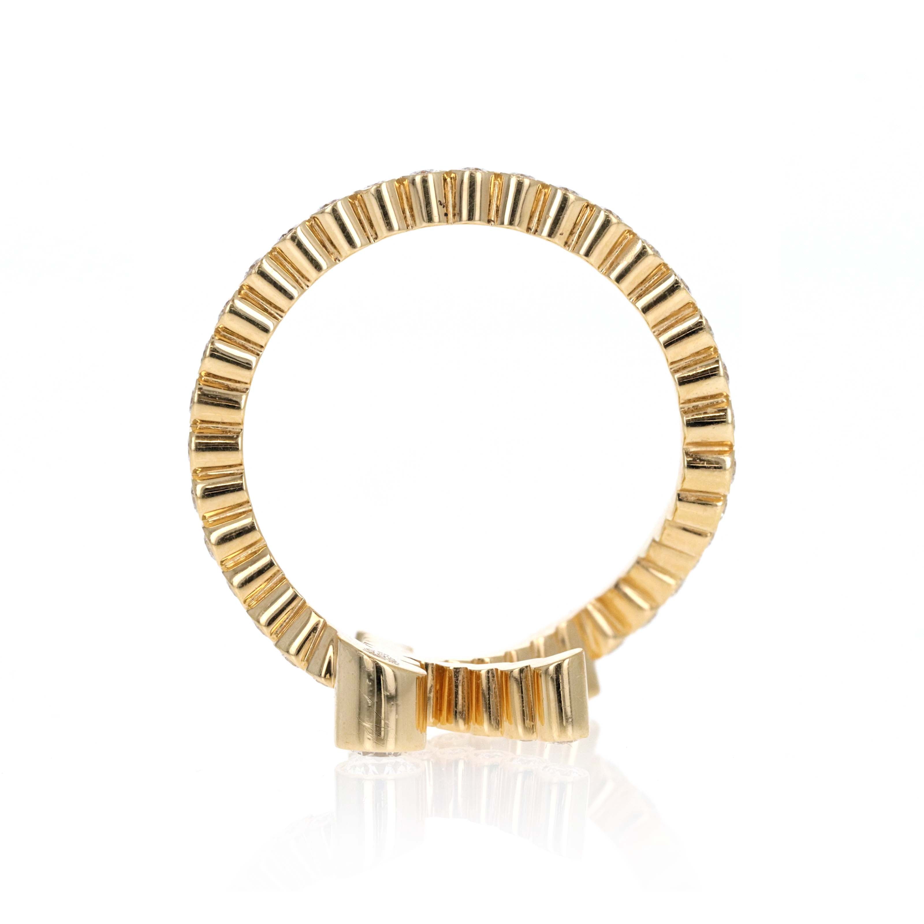 Sophie Bille Brahe 18K Yellow Gold Ensemble "K" 1.08 Carat Diamond Ring - Replica Handbags