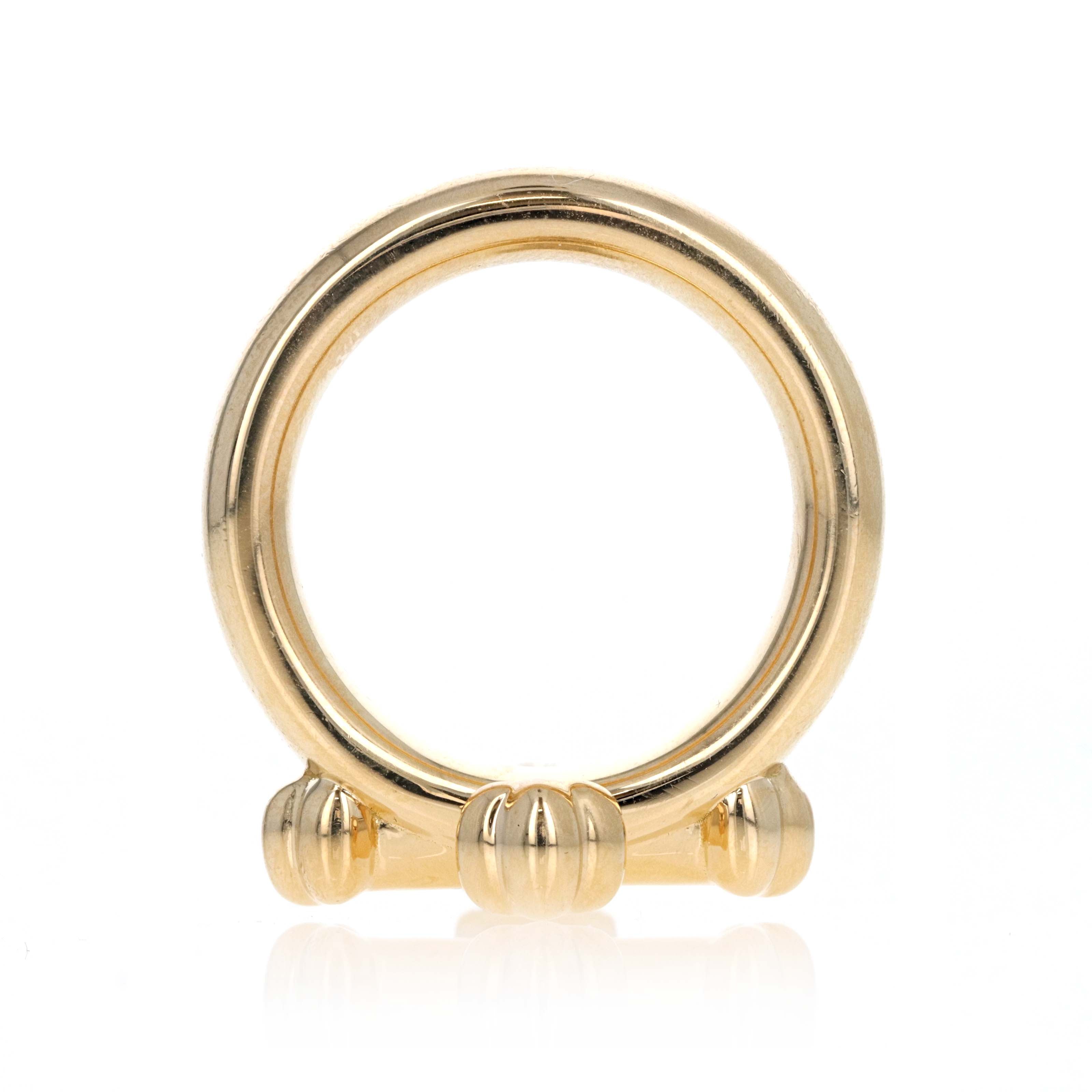 Uniform Object 18K Yellow Gold 0.75 Carat Asscher Diamond Cross Gauge Ring -  Replica Handbags 