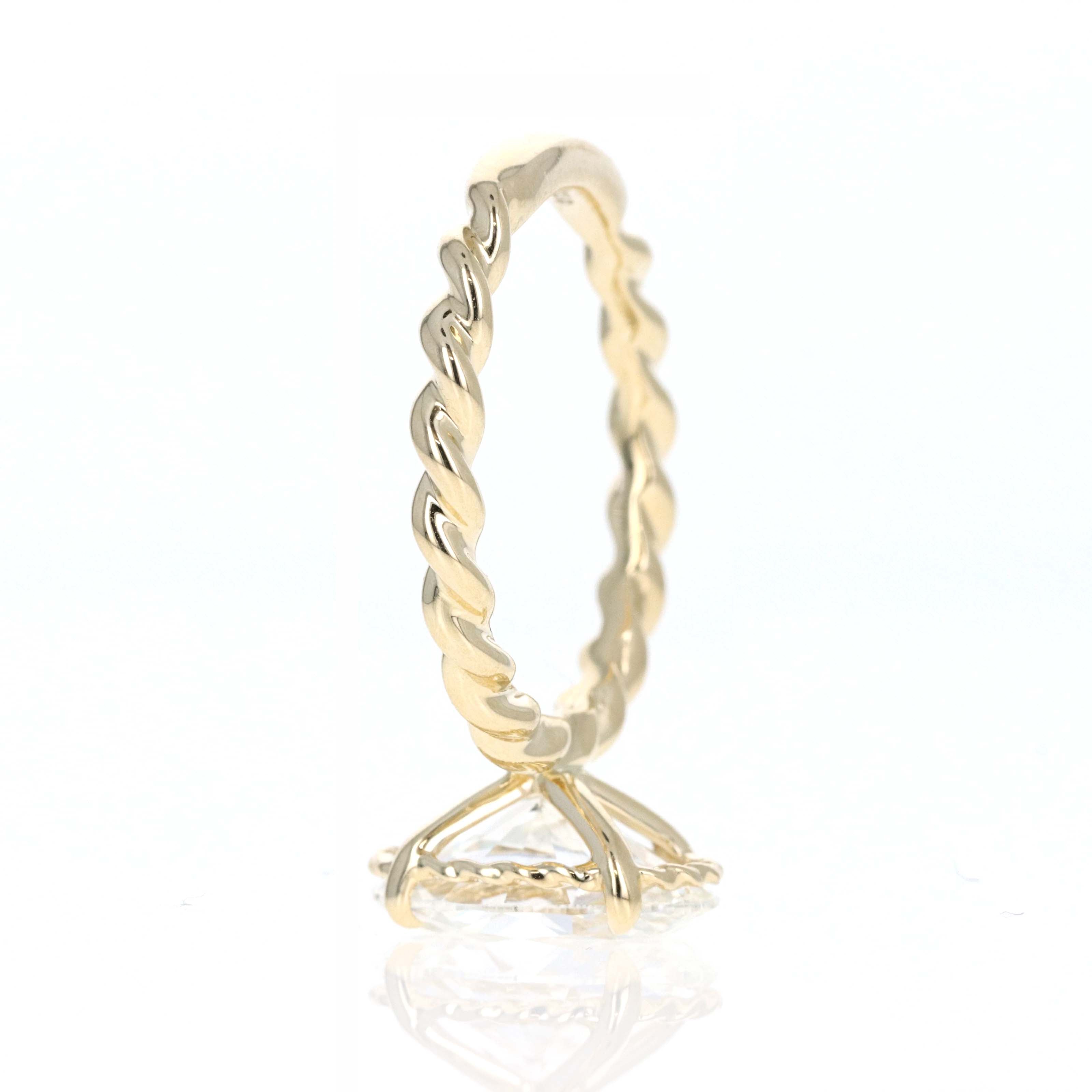 Lab Grown 3 Carat Oval Diamond Braided Engagement Ring -  Replica Handbags 