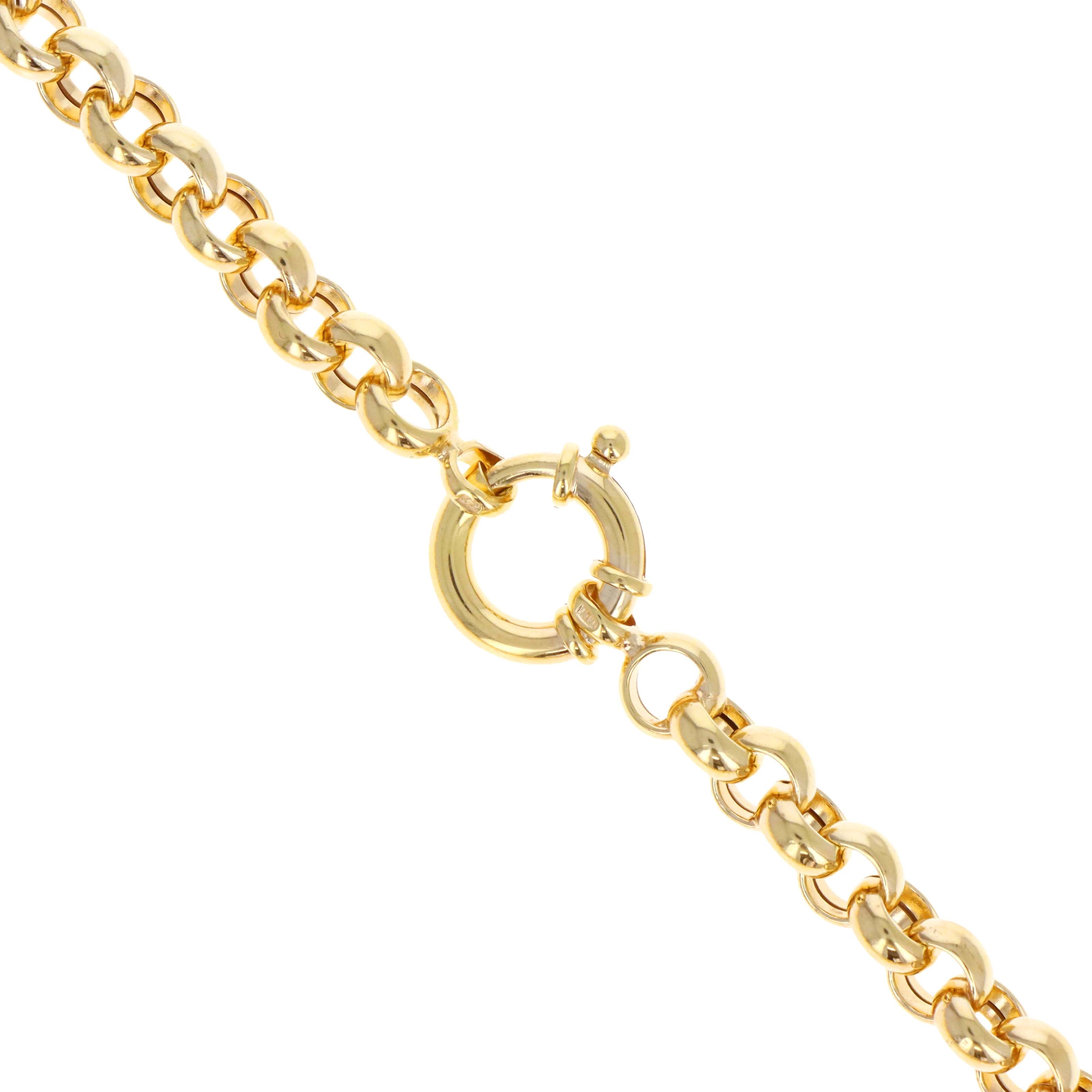 14K Yellow Gold Graduated Rolo Chain Necklace -  Replica Handbags 