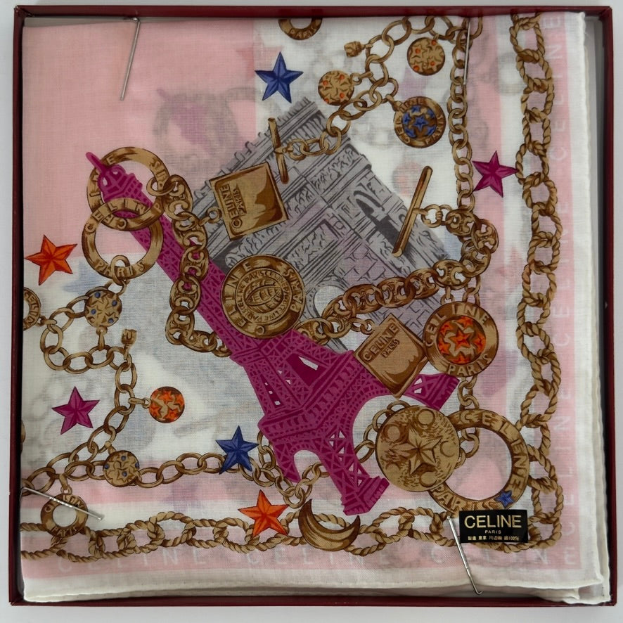 Celine Eiffel Tower Scarf