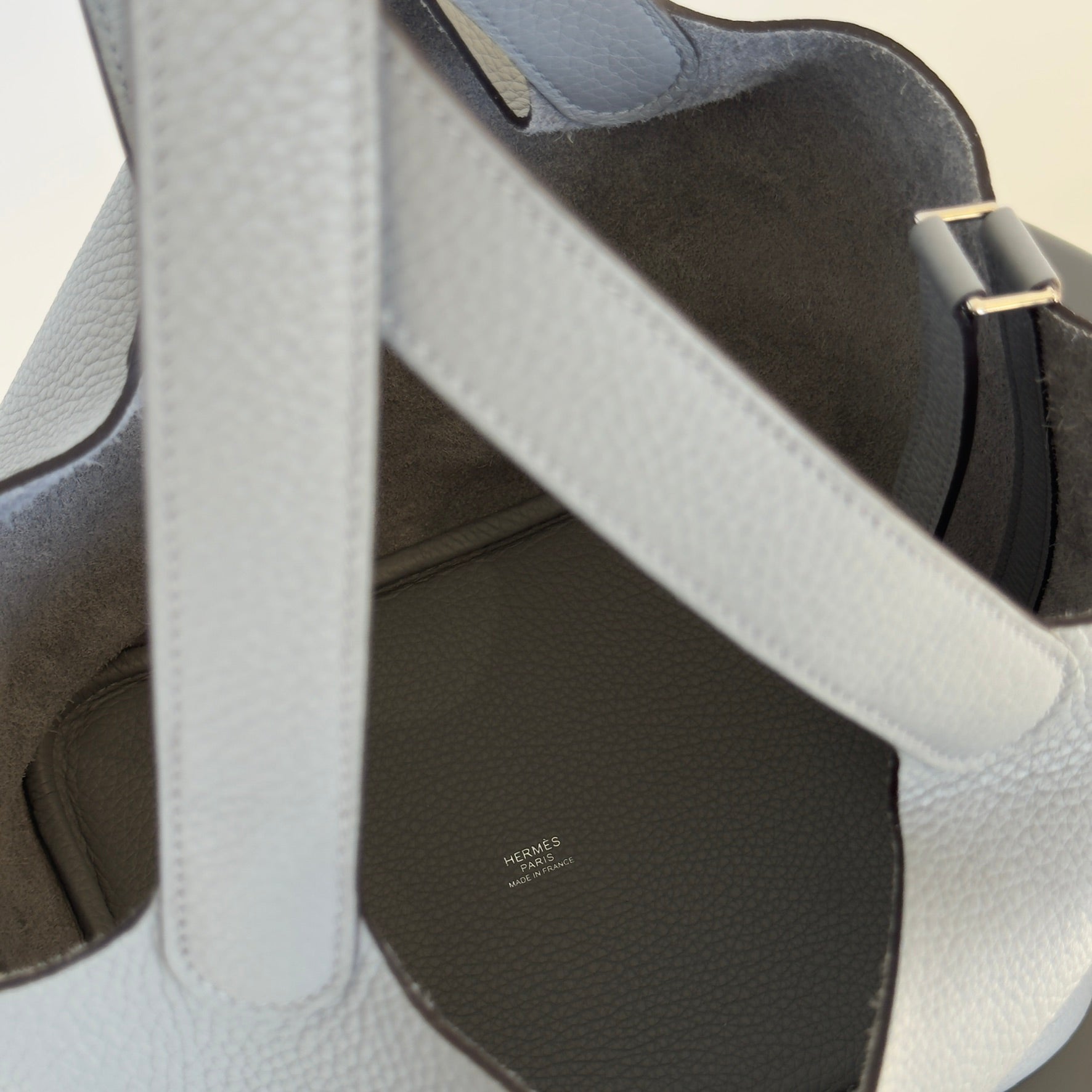 Hermes 2025 Clemence Picotin Lock 22 Gris Pantin - Replica Handbags