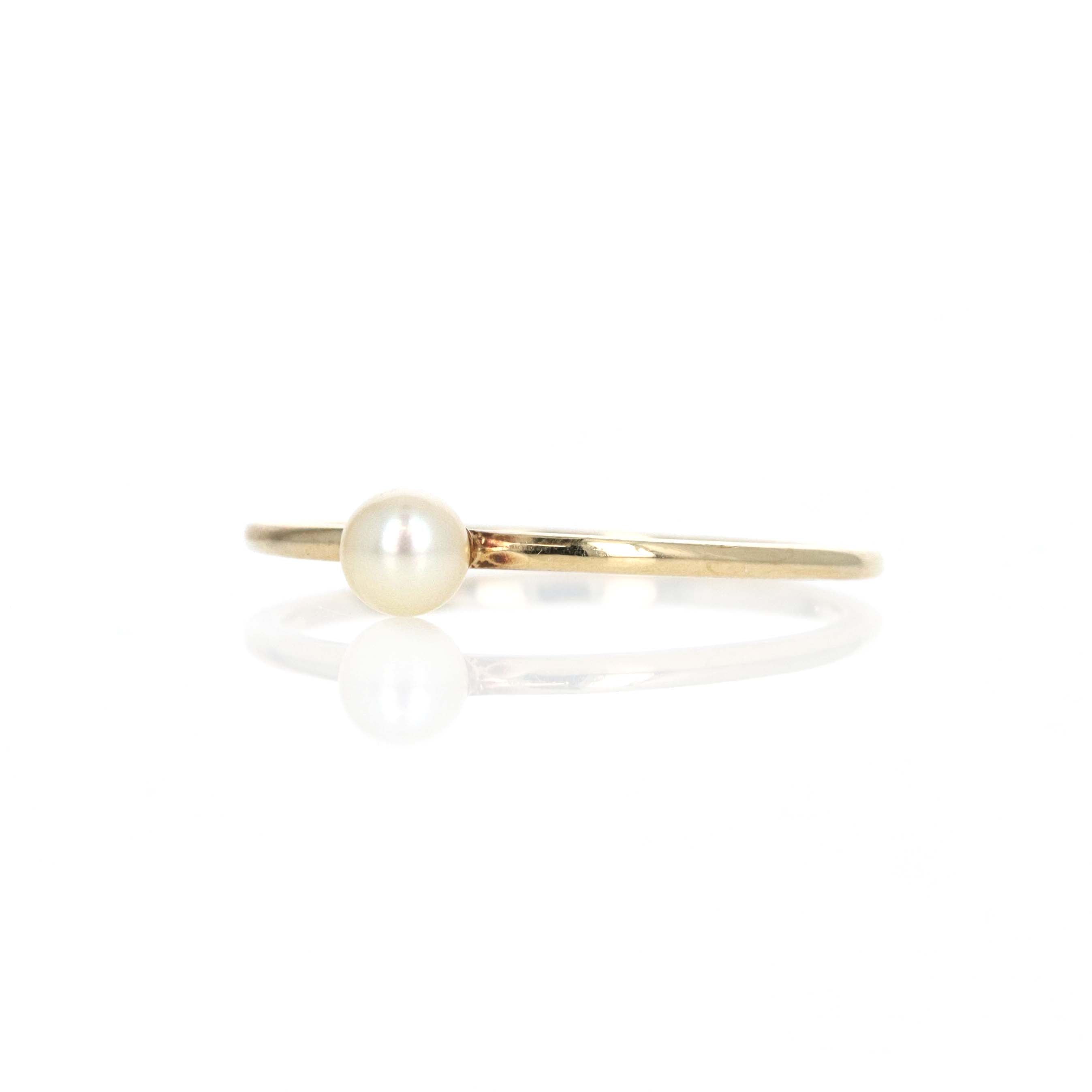 14K Yellow Gold Pearl Ring -  Replica Handbags 