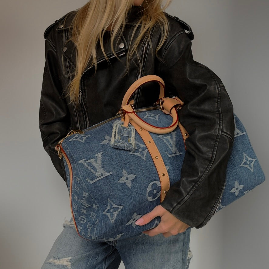 Louis Vuitton Keepall Bandouliere 45 Denim - Replica Handbags
