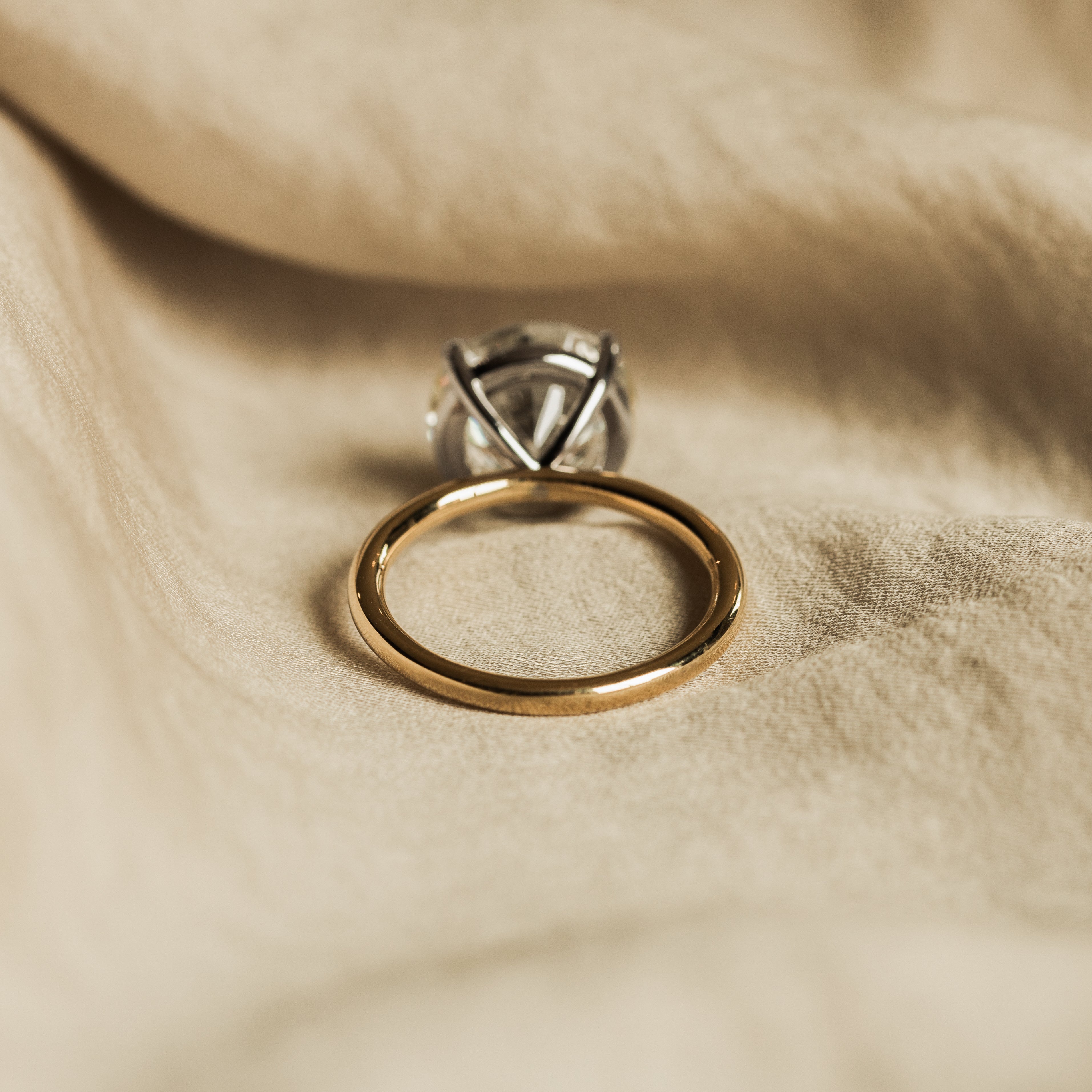 5 Carat Round Brilliant Diamond Engagement in 18K Yellow Gold Platinum GIA Certified -  Replica Handbags 