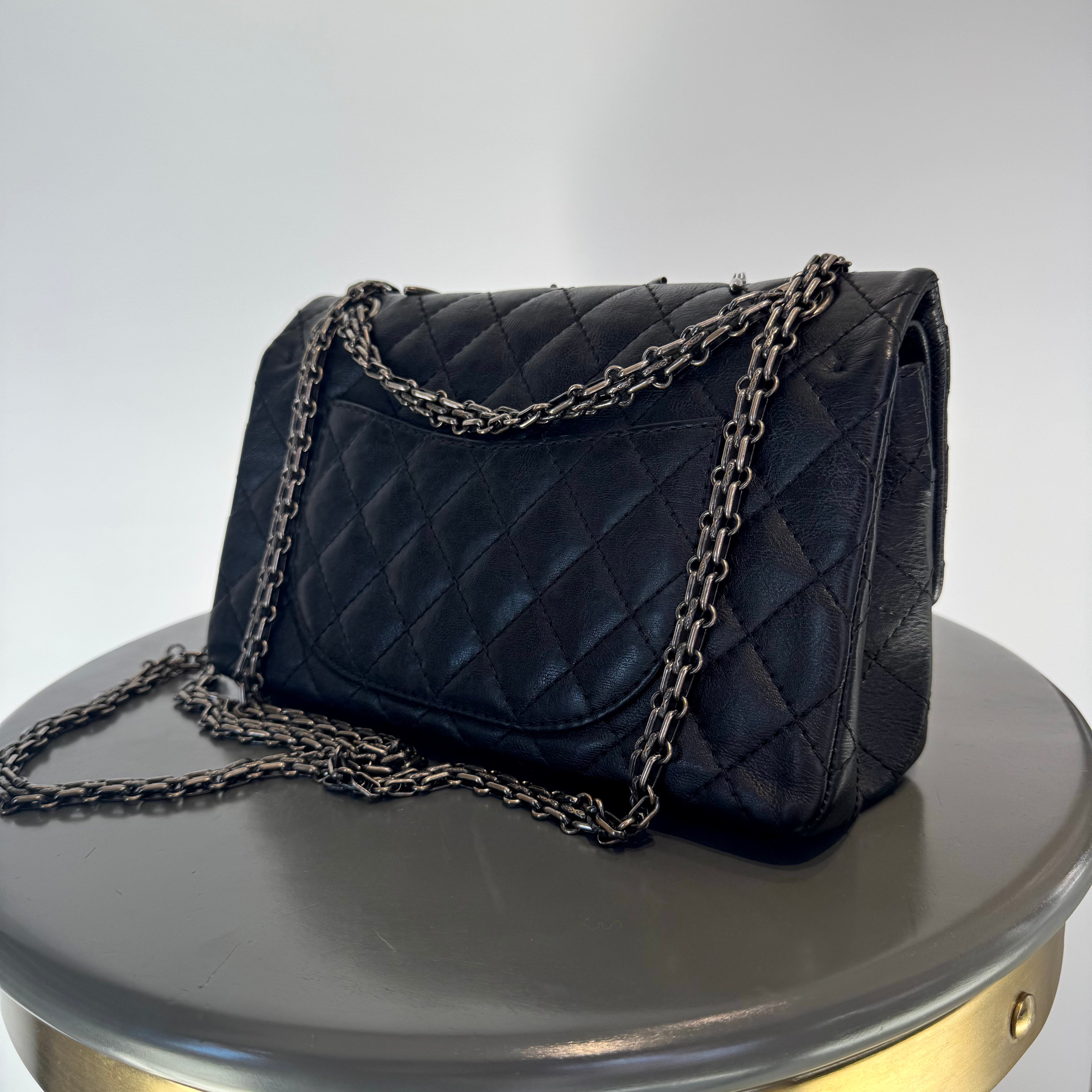 Ultra Rare Limited Edition Chanel 2015 Calfskin Brasserie Charms 2.55 Reissue Flap Bag -  Replica Handbags 