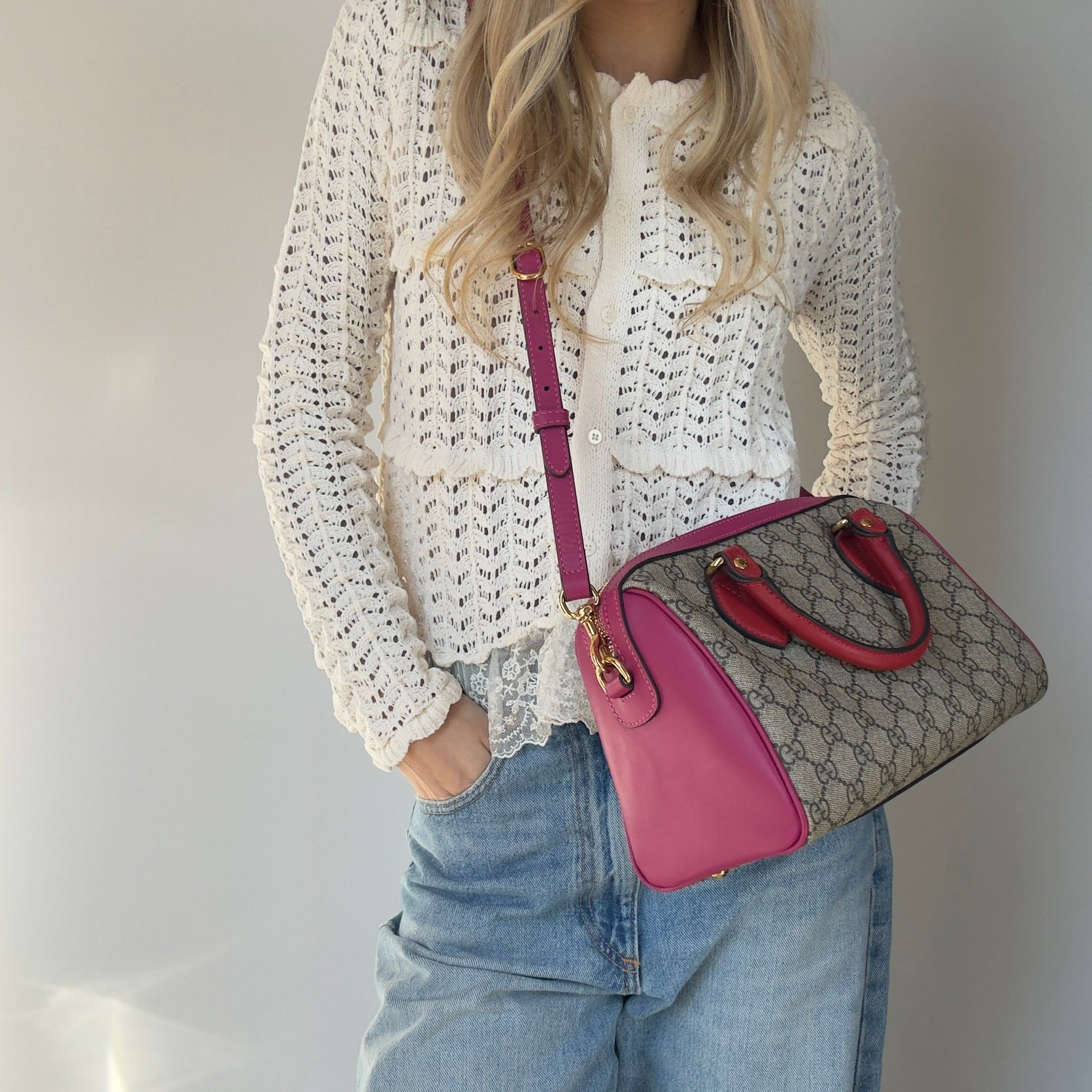 Gucci GG Supreme Boston Bag