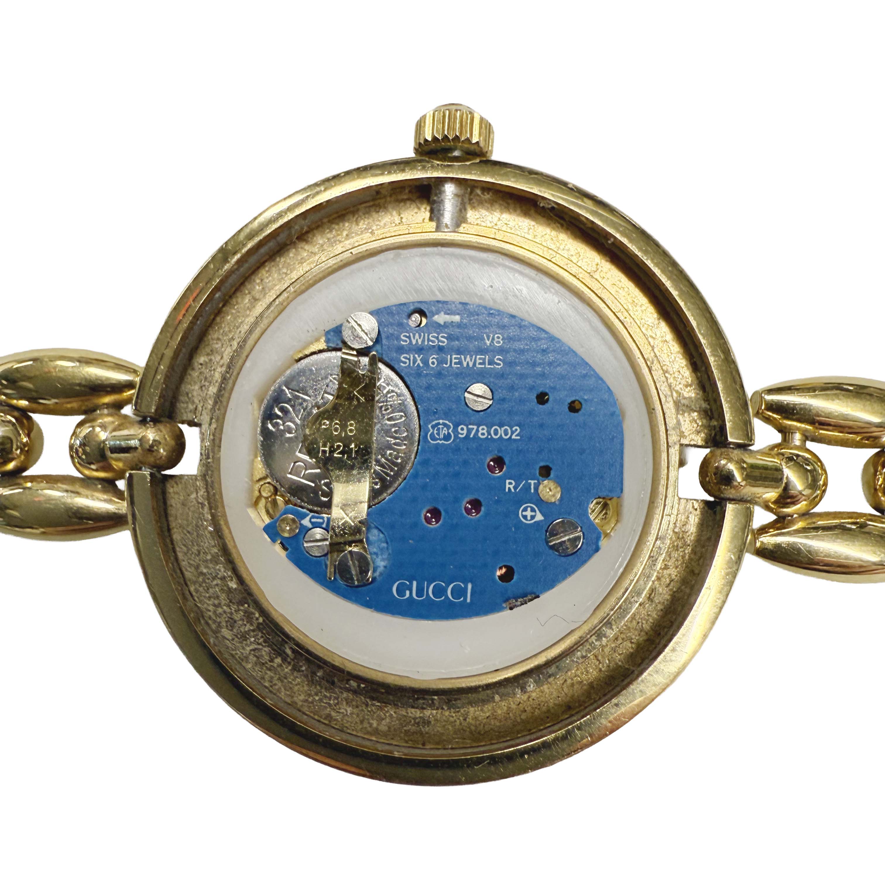 Vintage Gucci Interchangeable Bezel Watch Link Bracelet