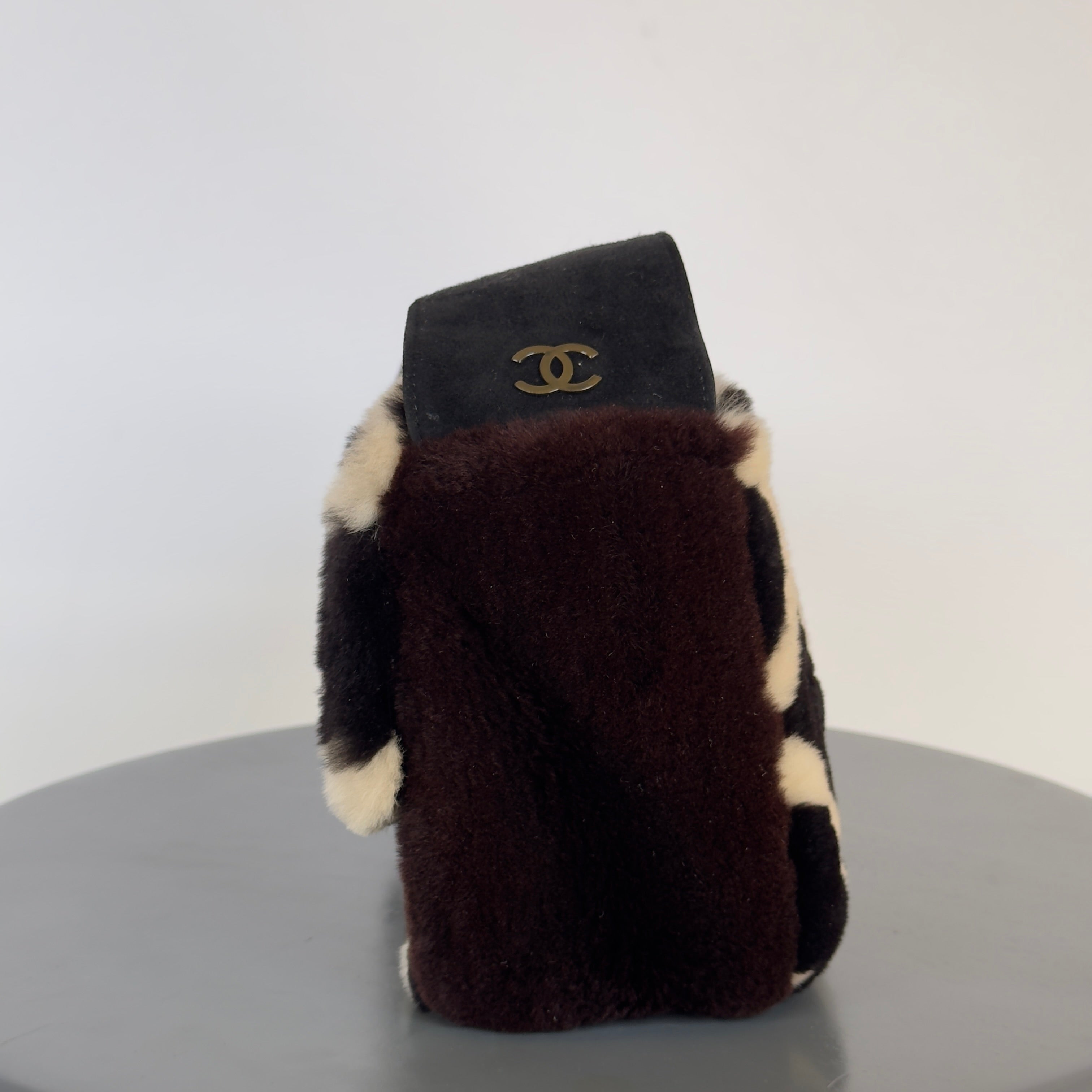 Chanel Mouton Shearling and Suede Bag 1996-1997 -  Replica Handbags 