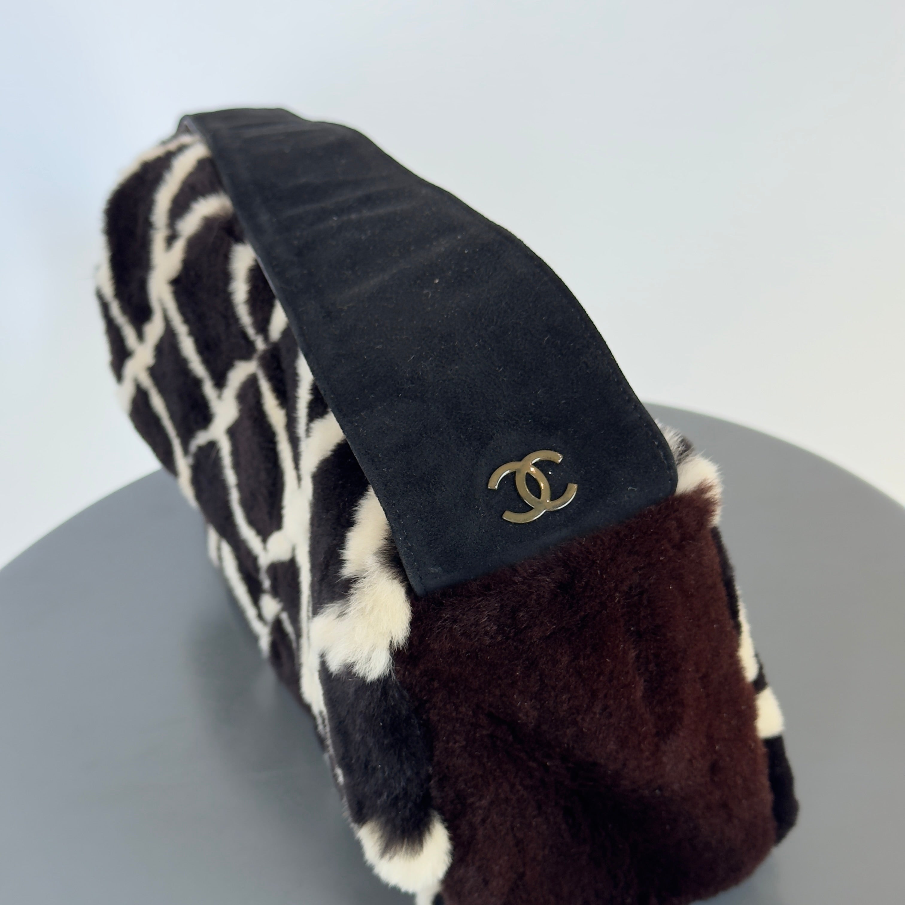 Chanel Mouton Shearling and Suede Bag 1996-1997 -  Replica Handbags 