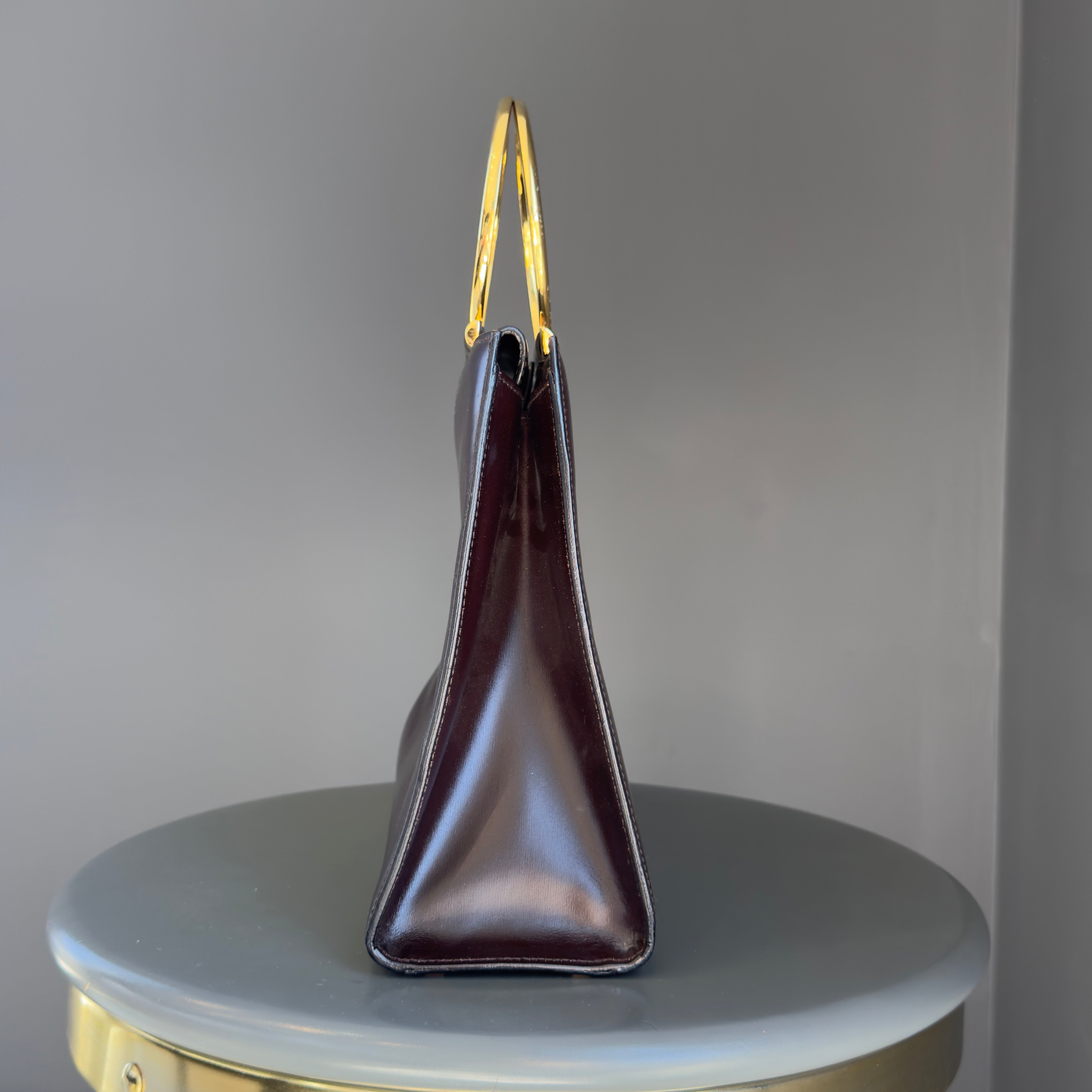 Vintage Celine Leather Top Handle -  Replica Handbags 