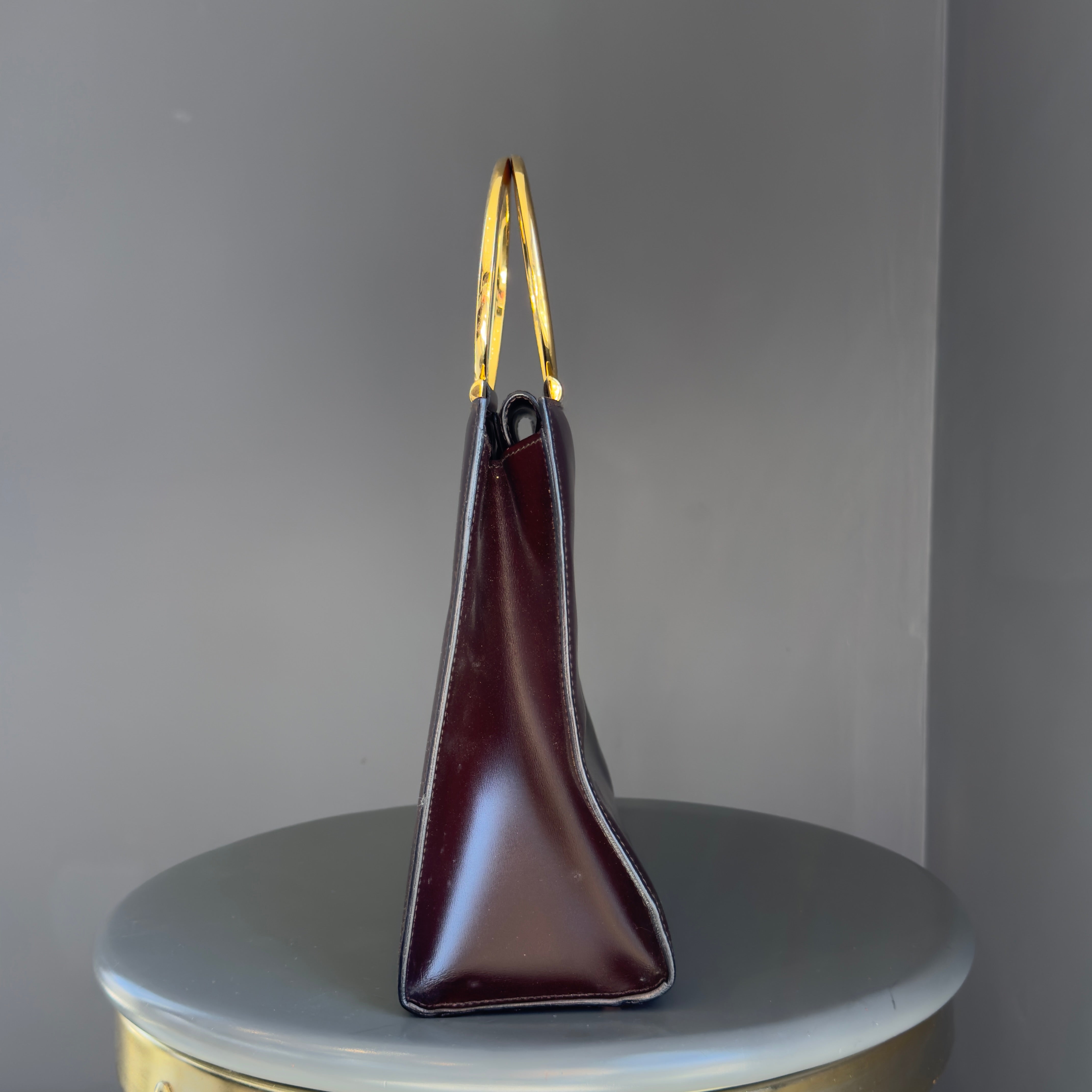 Vintage Celine Leather Top Handle -  Replica Handbags 