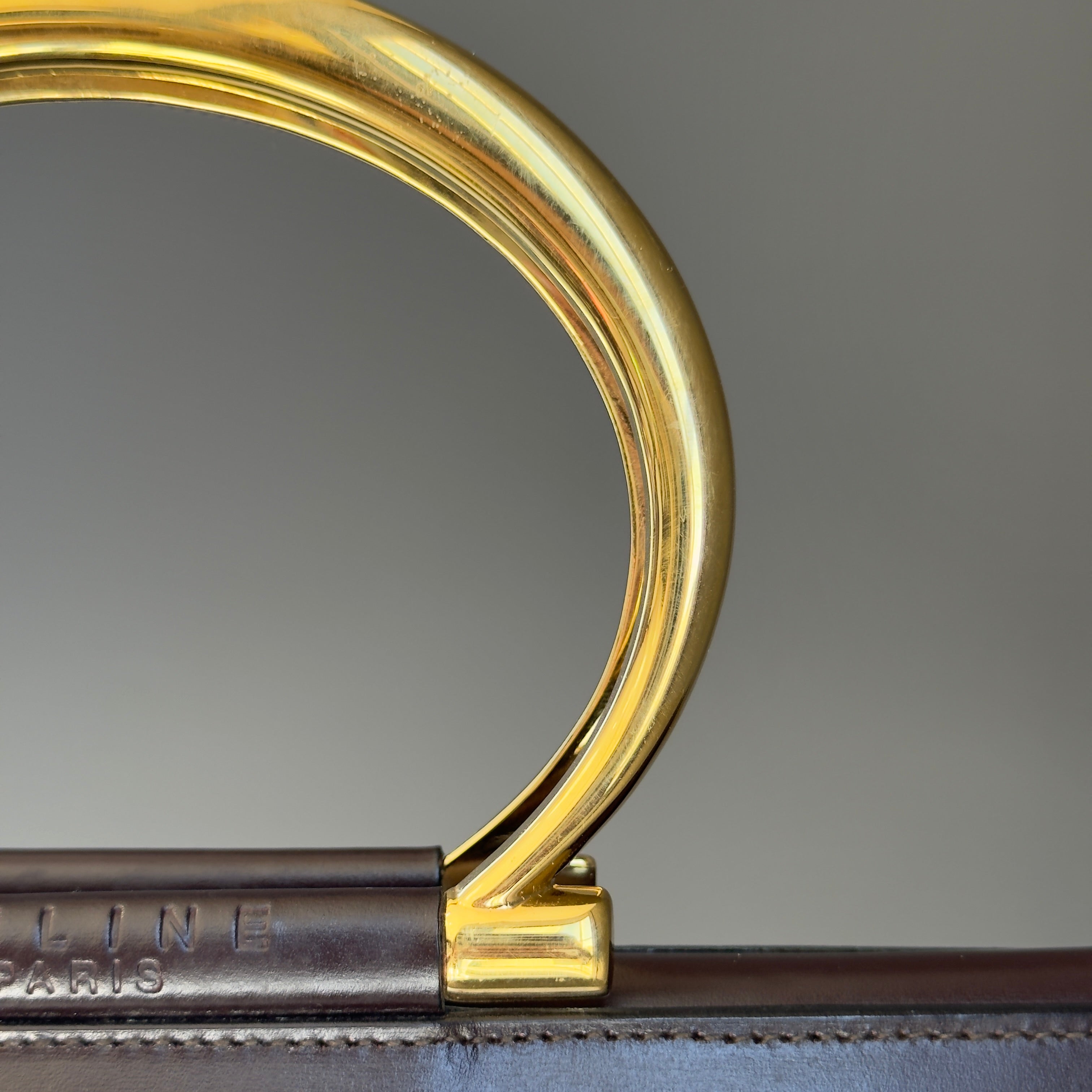 Vintage Celine Leather Top Handle -  Replica Handbags 