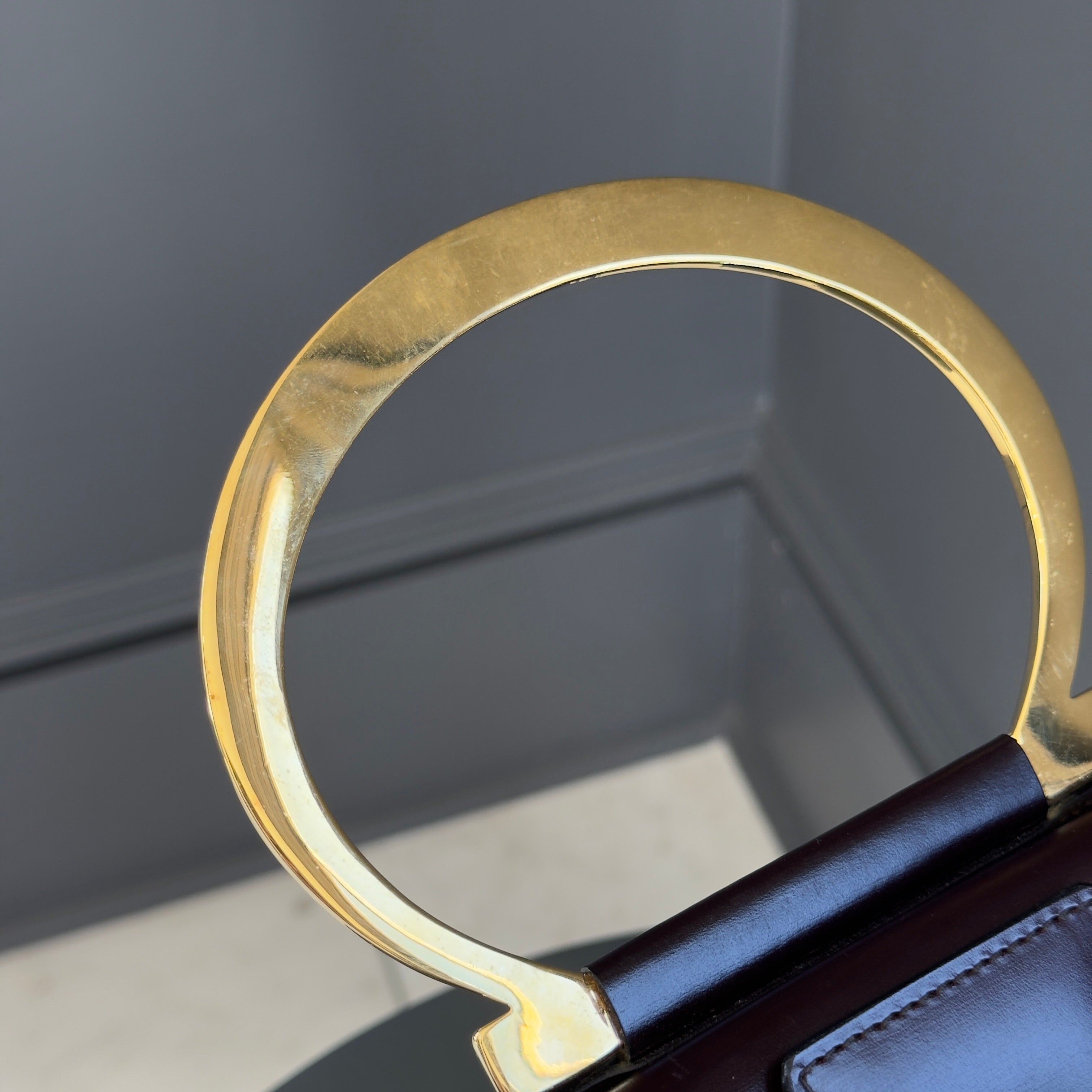 Vintage Celine Leather Top Handle -  Replica Handbags 