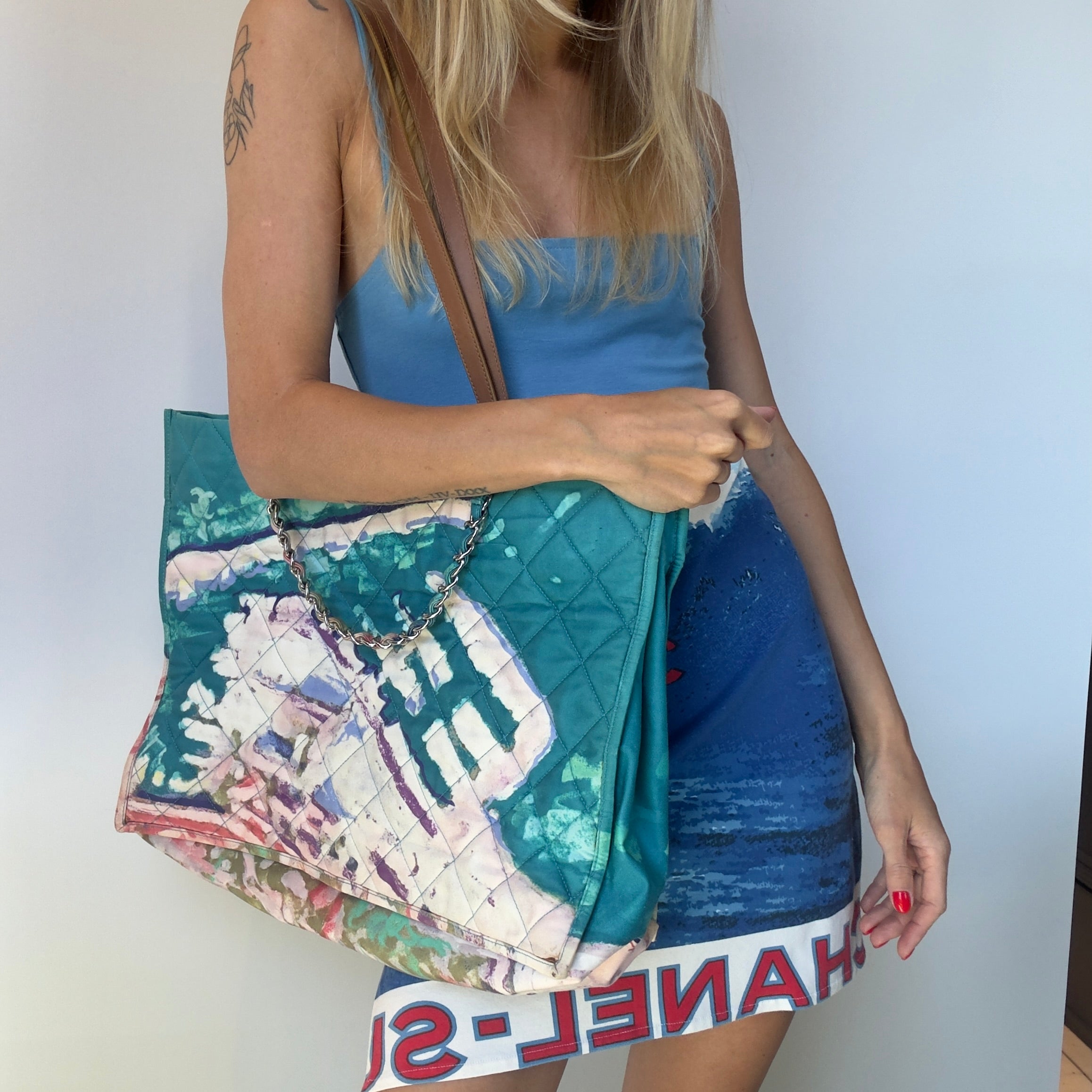 Chanel Watercolor Graffiti Beach Tote 2011 - Replica Handbags