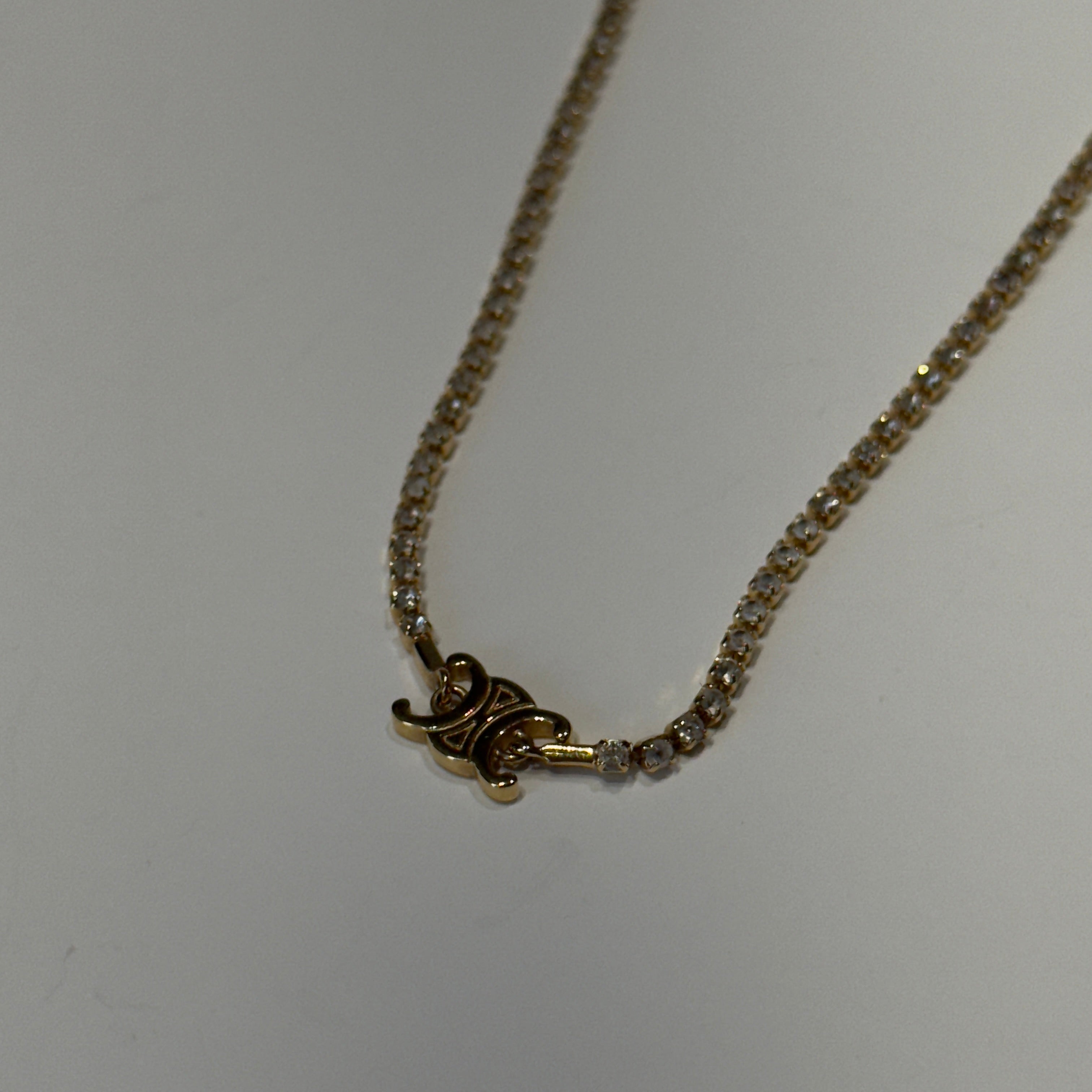 Celine Triomphe Sparkle Necklace -  Replica Handbags 