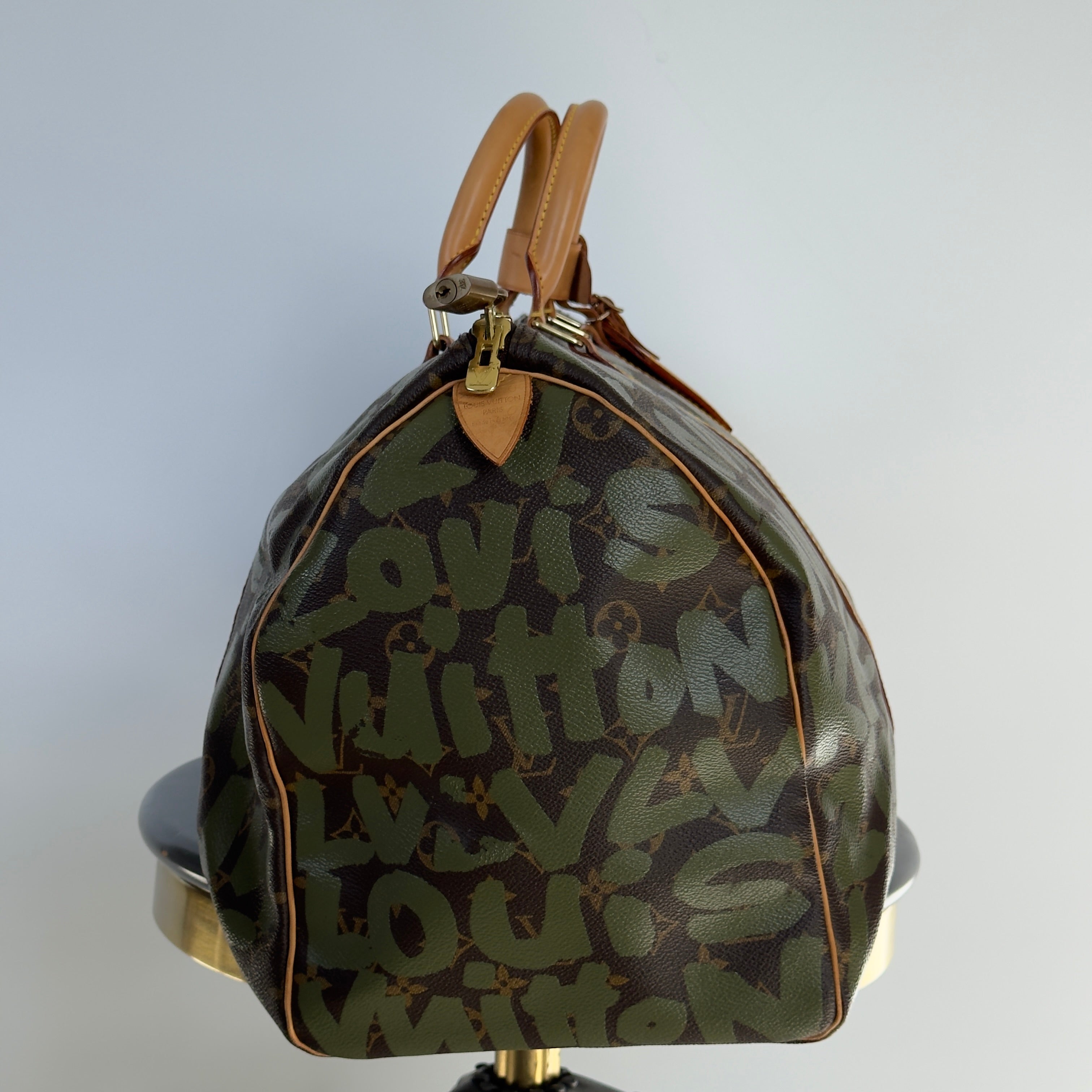 Louis Vuitton Stephen Sprouse Monogram Graffiti Keepall 50 Dark Green -  Replica Handbags 