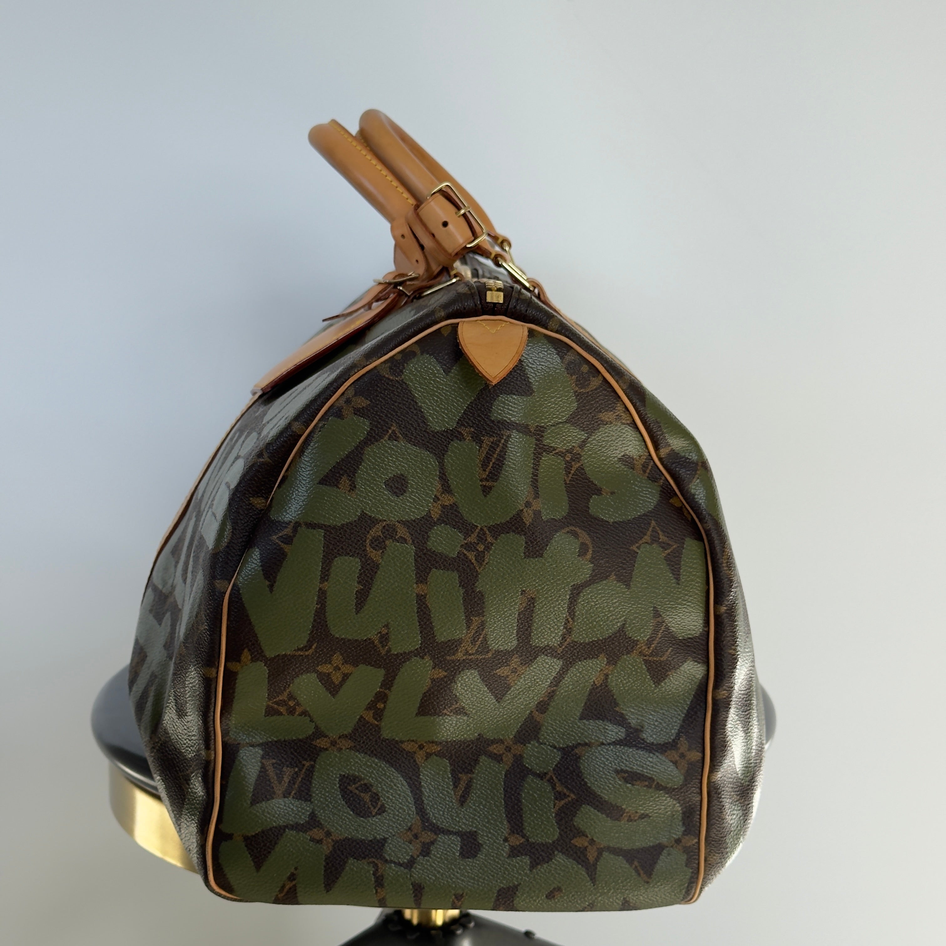 Louis Vuitton Stephen Sprouse Monogram Graffiti Keepall 50 Dark Green - Replica Handbags