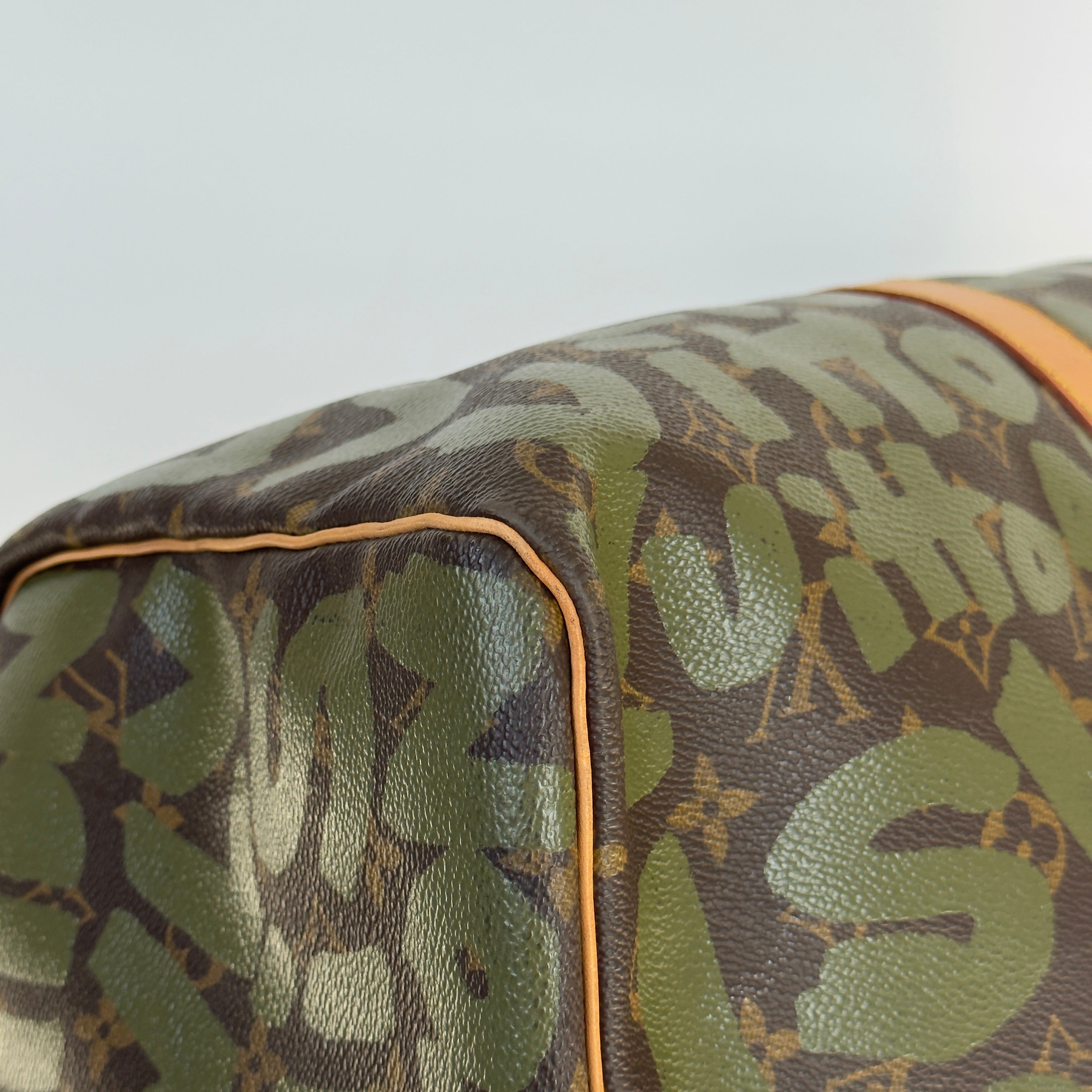 Louis Vuitton Stephen Sprouse Monogram Graffiti Keepall 50 Dark Green -  Replica Handbags 