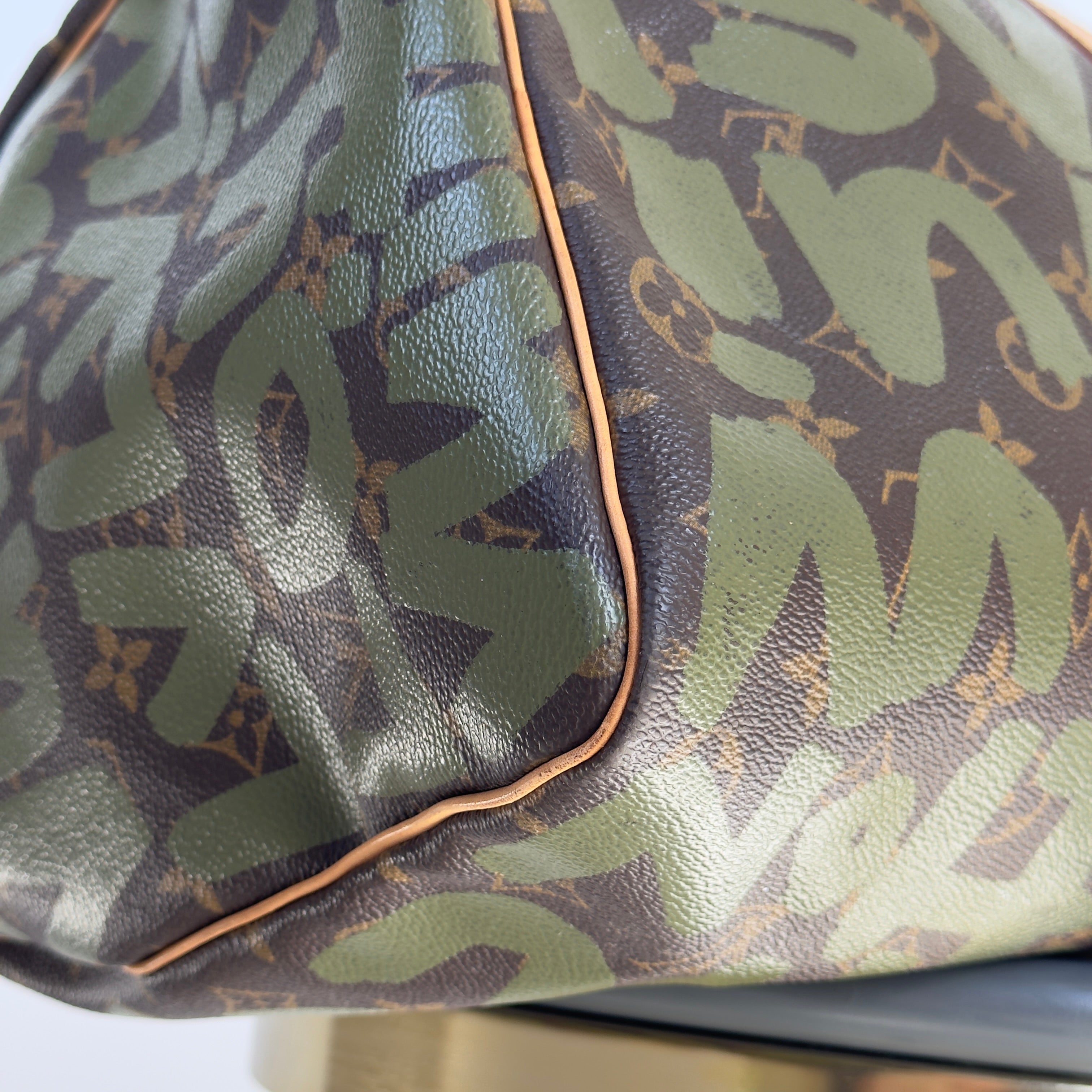 Louis Vuitton Stephen Sprouse Monogram Graffiti Keepall 50 Dark Green - Replica Handbags