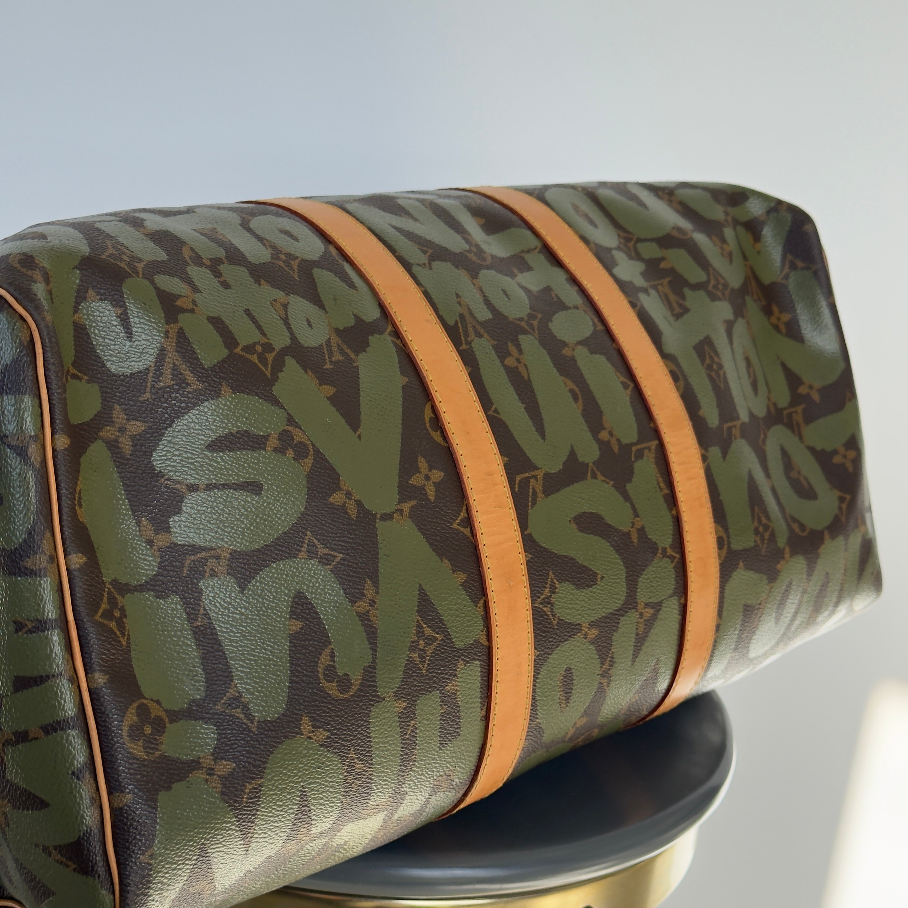 Louis Vuitton Stephen Sprouse Monogram Graffiti Keepall 50 Dark Green -  Replica Handbags 