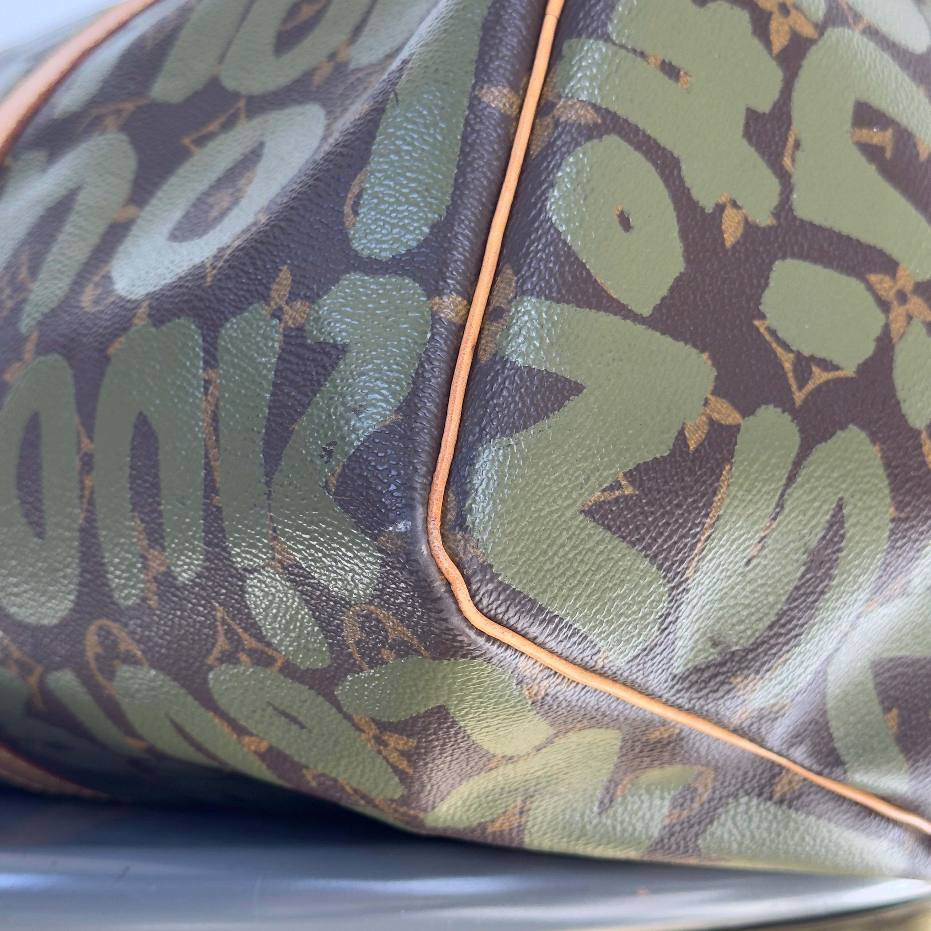 Louis Vuitton Stephen Sprouse Monogram Graffiti Keepall 50 Dark Green -  Replica Handbags 