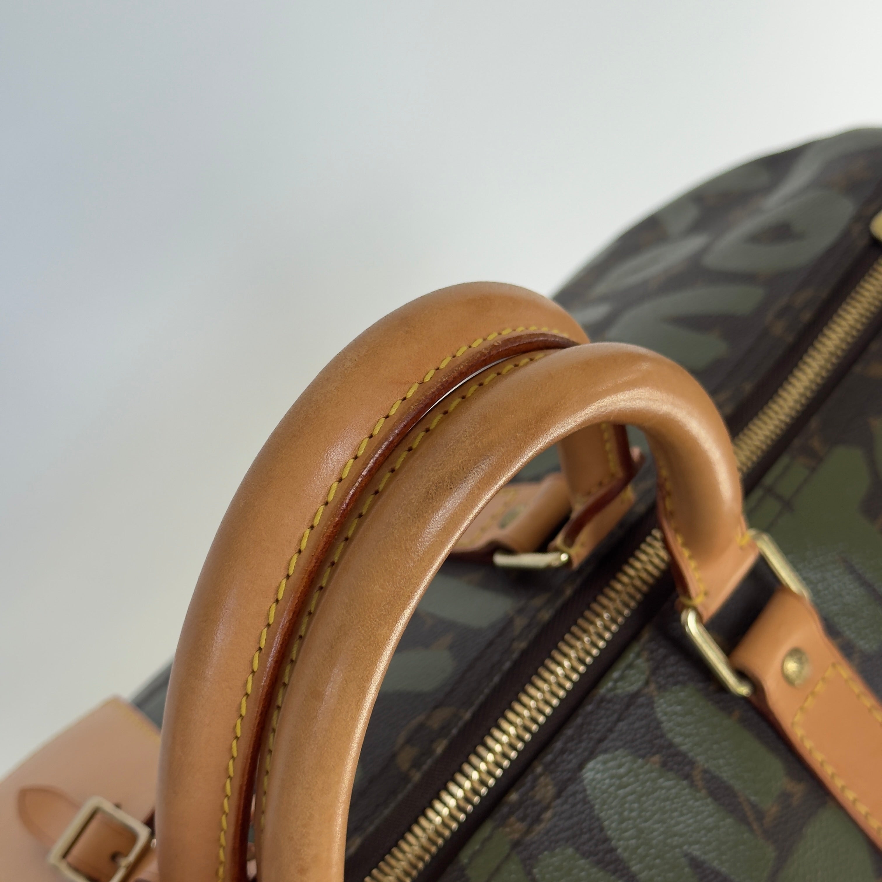 Louis Vuitton Stephen Sprouse Monogram Graffiti Keepall 50 Dark Green -  Replica Handbags 