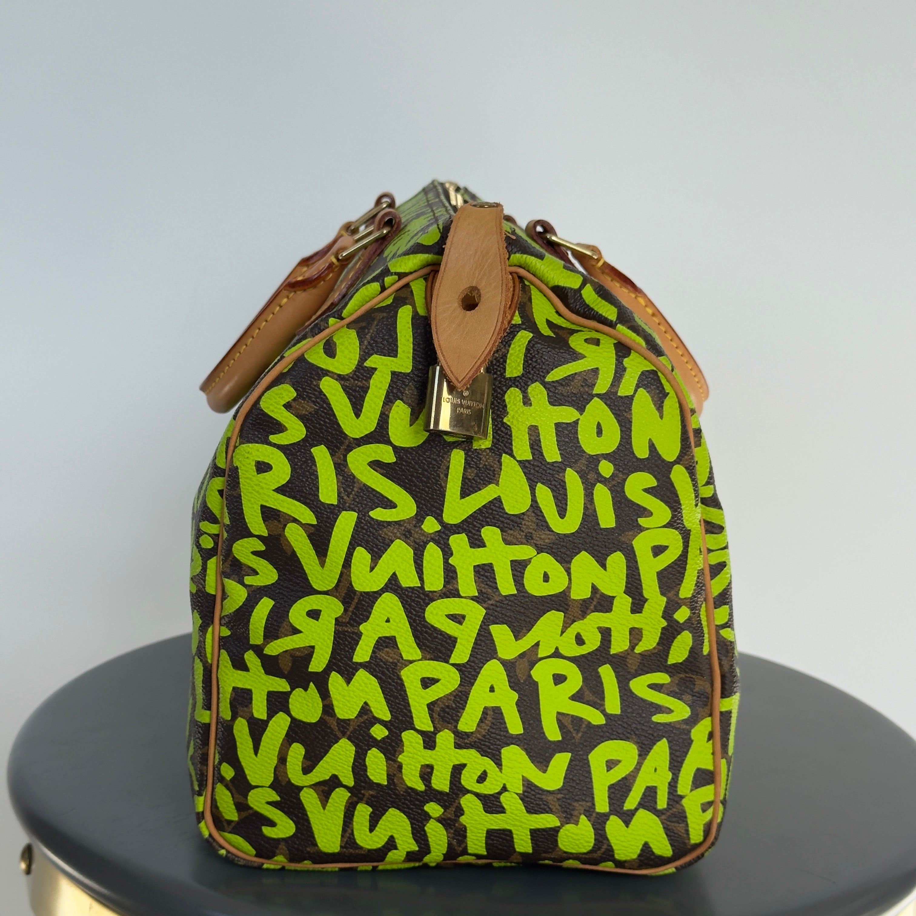 Louis Vuitton Monogram Graffiti Speedy 30 Stephen Sprouse Neon Green -  Replica Handbags 