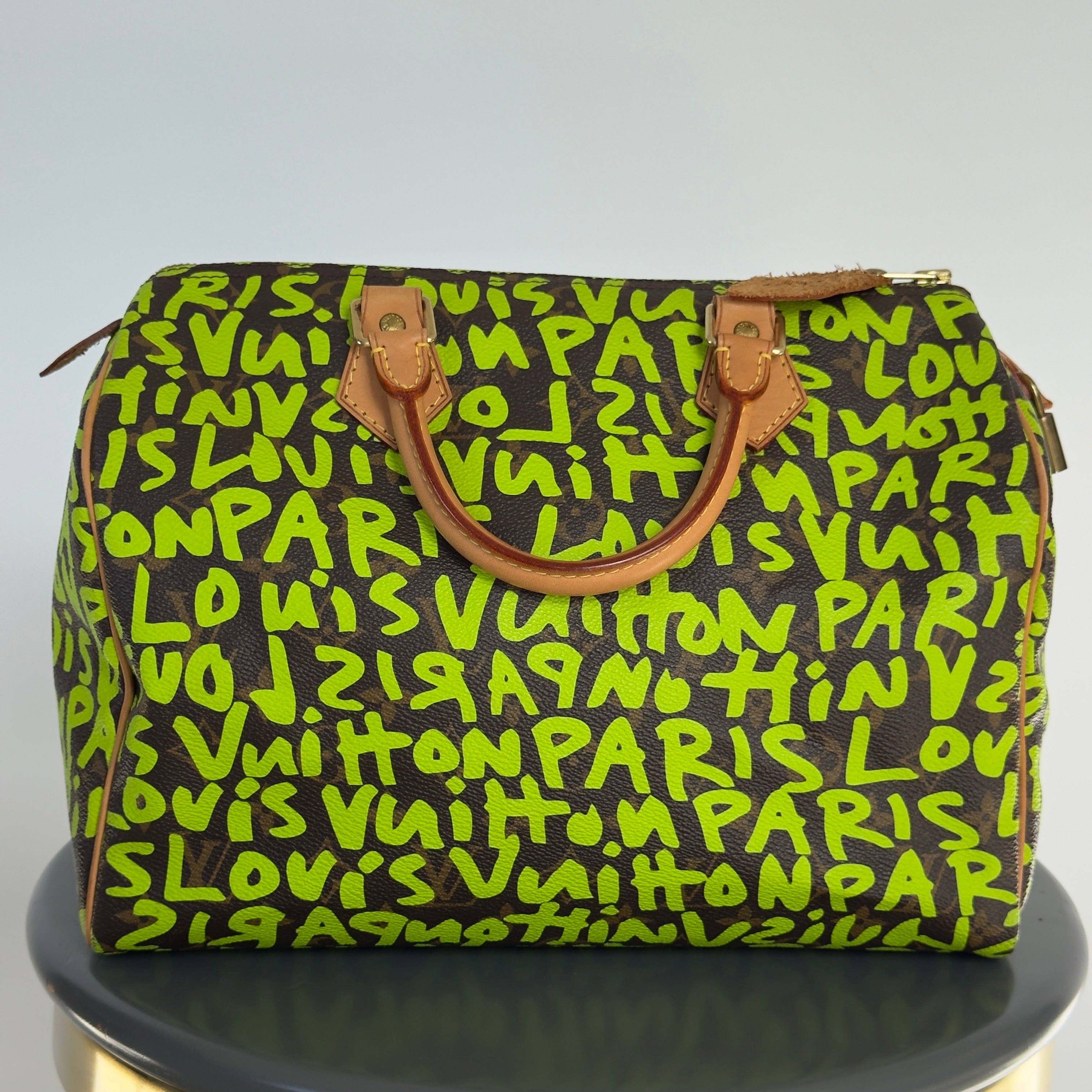 Louis Vuitton Monogram Graffiti Speedy 30 Stephen Sprouse Neon Green -  Replica Handbags 