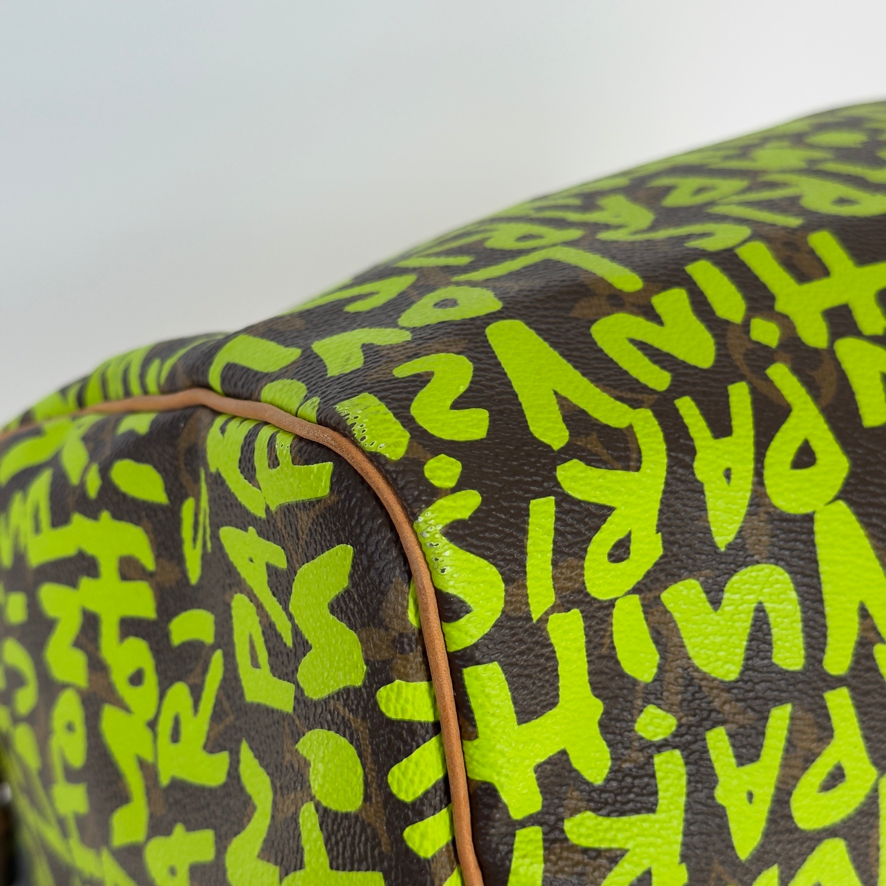 Louis Vuitton Monogram Graffiti Speedy 30 Stephen Sprouse Neon Green -  Replica Handbags 