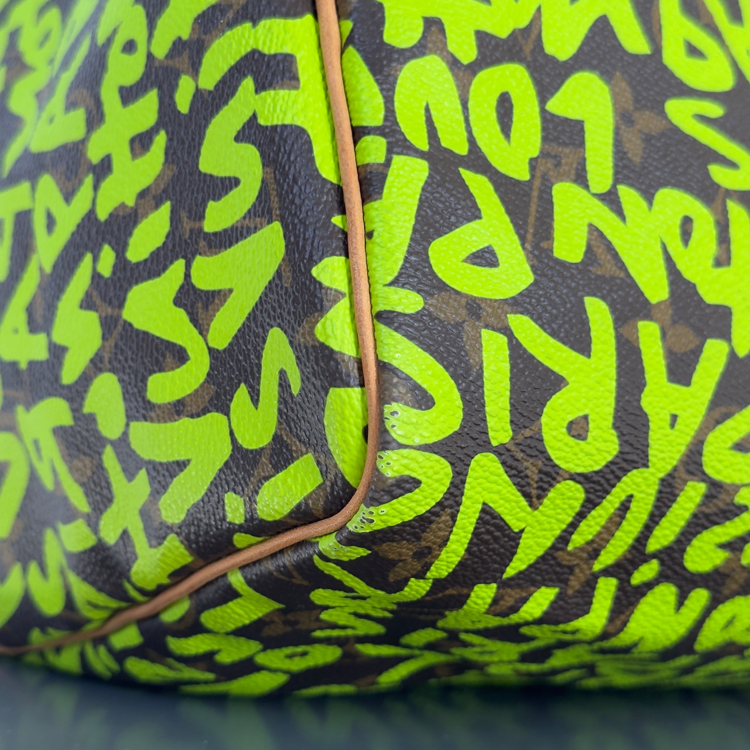 Louis Vuitton Monogram Graffiti Speedy 30 Stephen Sprouse Neon Green - Replica Handbags