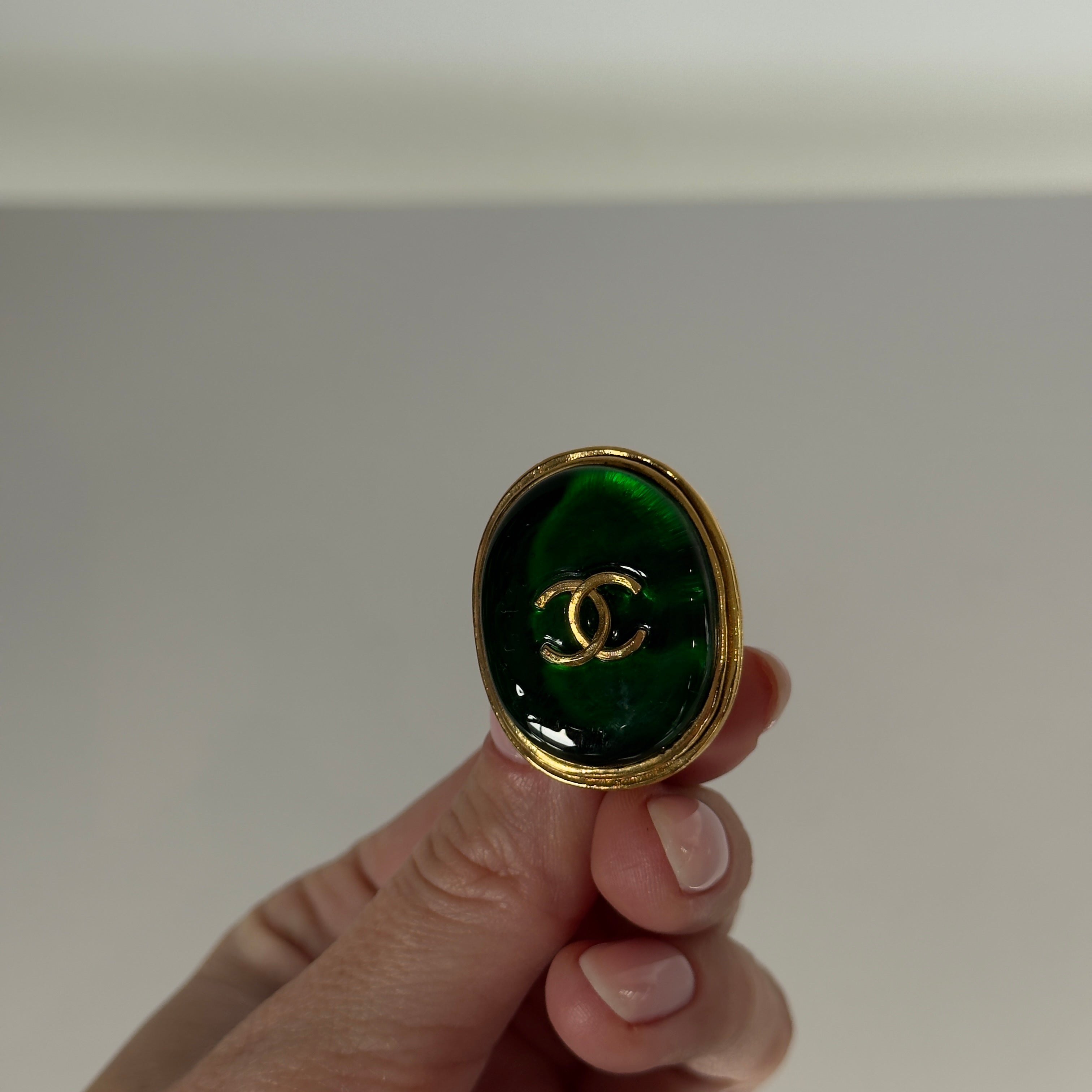 Chanel 1993 Fall CC Gripoix Clip on Earrings - Replica Handbags