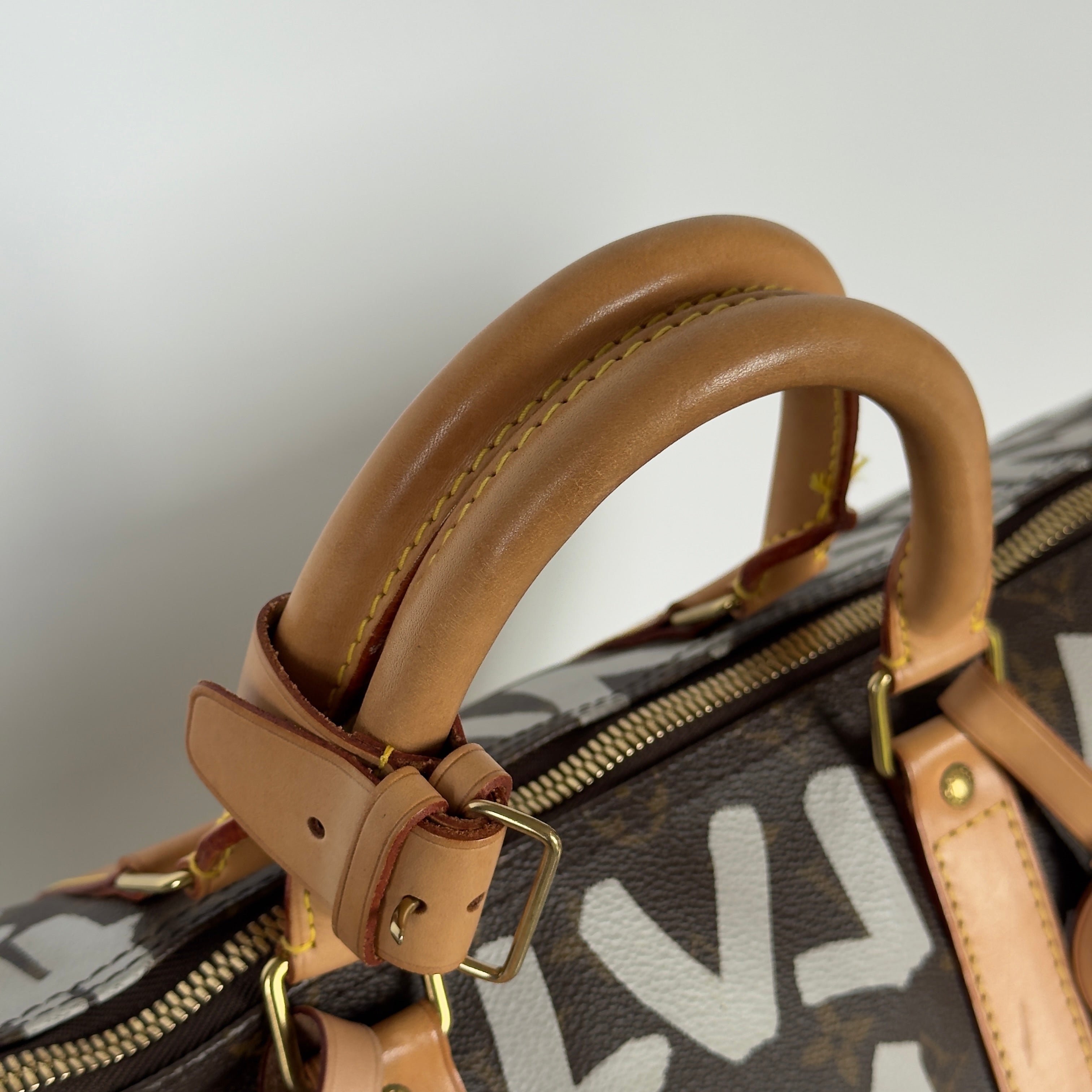 Louis Vuitton Monogram Canvas Keepall Stephen Sprouse Graffiti 50 White -  Replica Handbags 